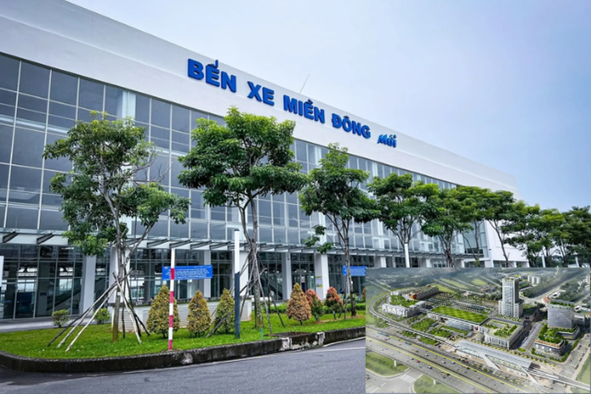 Hình ảnh mô hình hoặc phối cảnh Bến xe Miền Đông mới