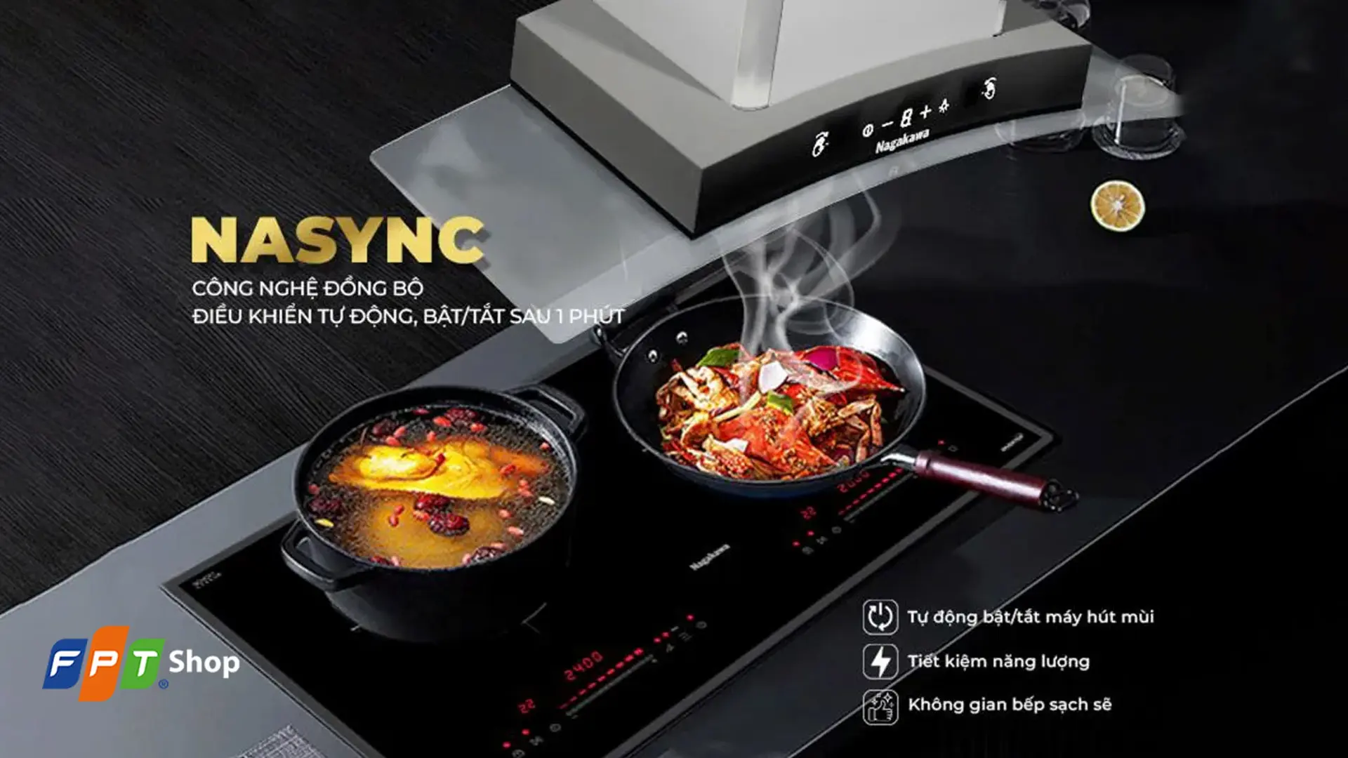 Bếp điện từ đôi Nagakawa NK2C06MS 4400W