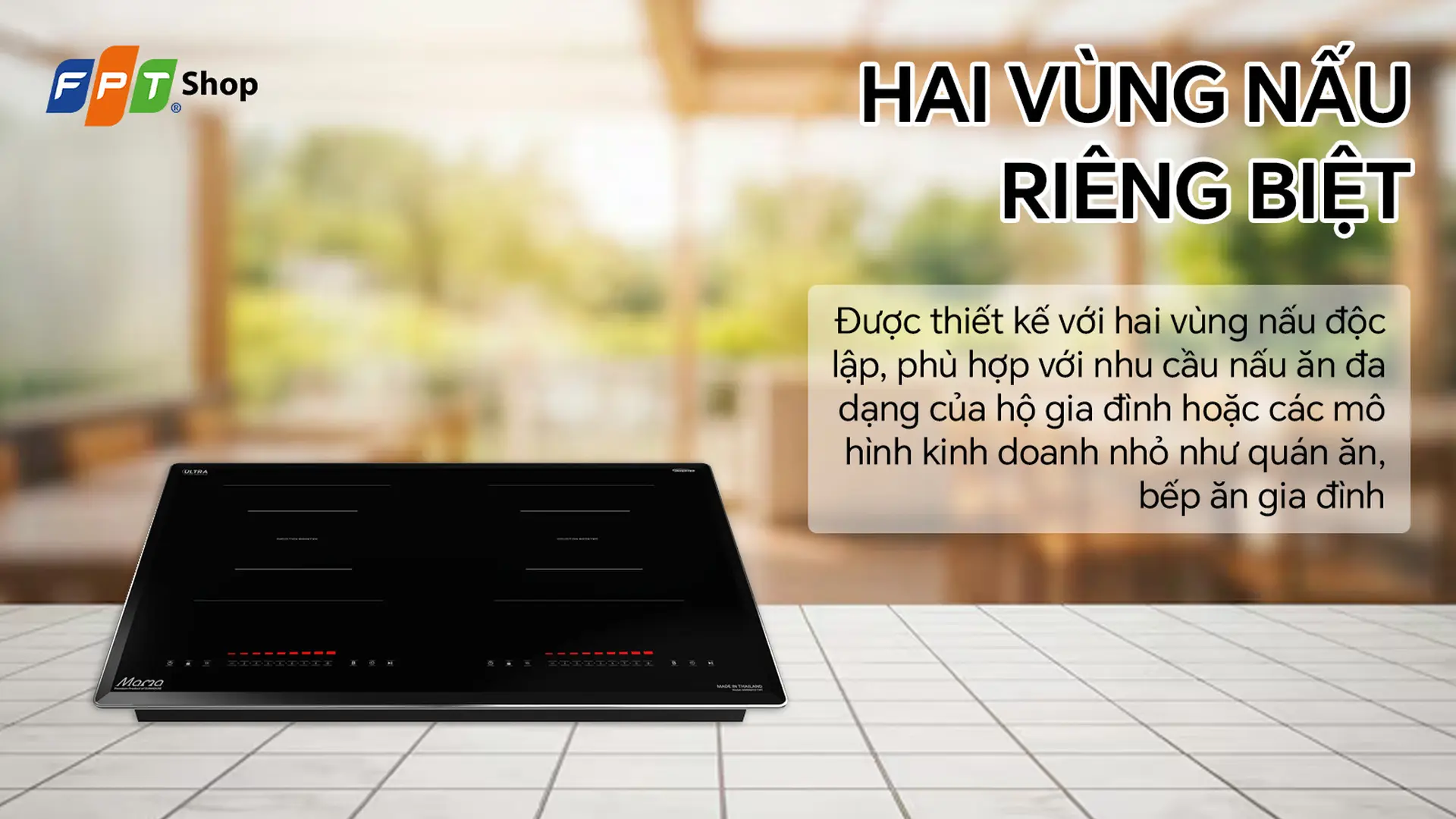 Bếp điện từ đôi Sunhouse Mama MMB82112-TMT 4400W