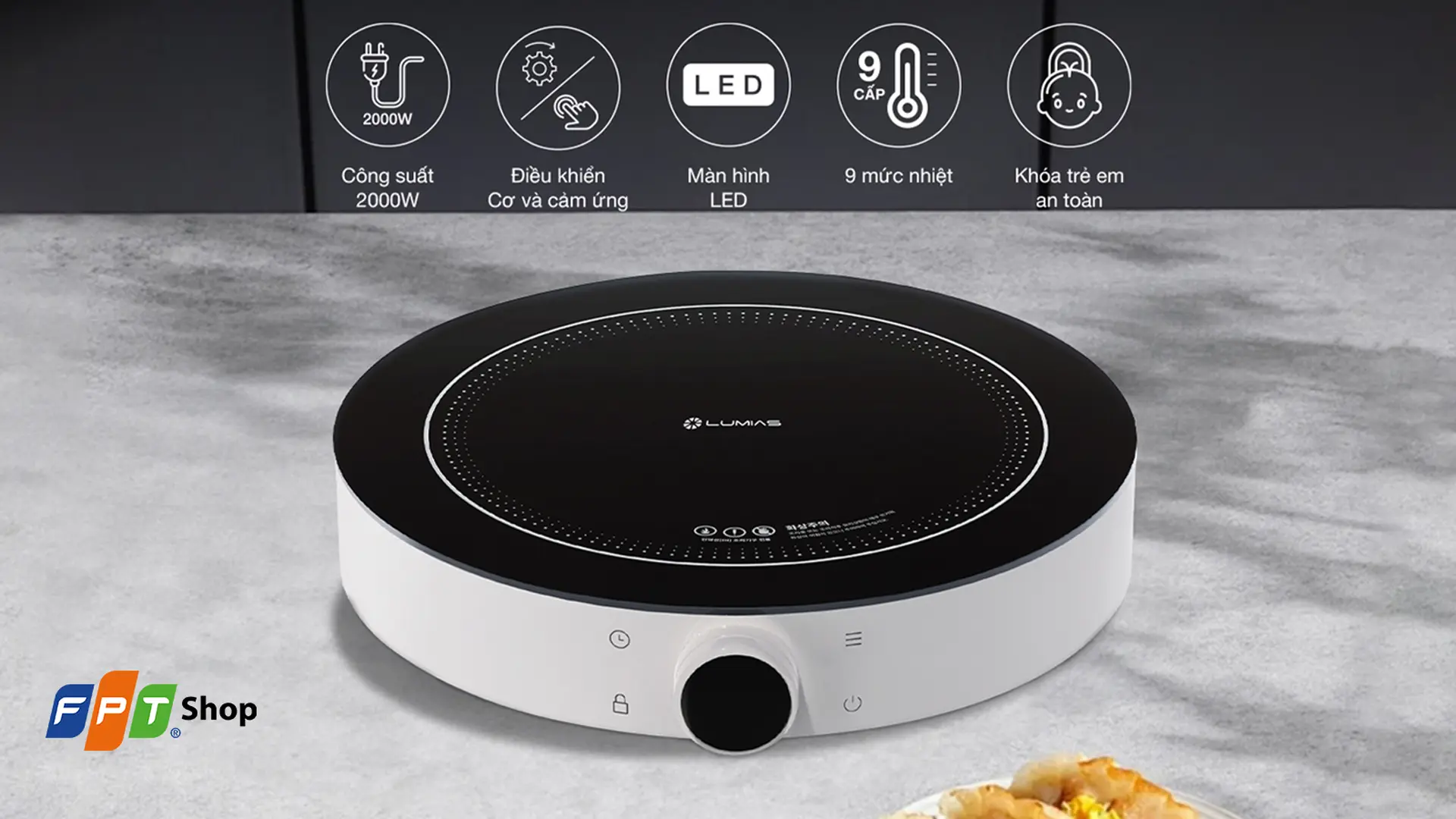 Bếp điện từ đơn Lumias LK24-220B 2000W