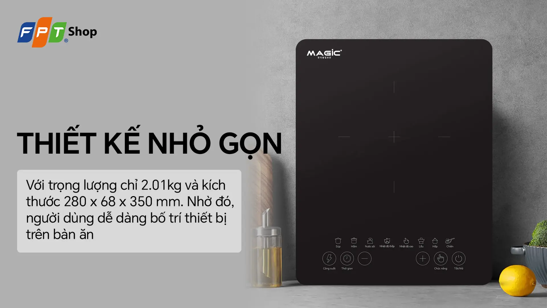 Bếp điện từ đơn Magic A-52 1500W