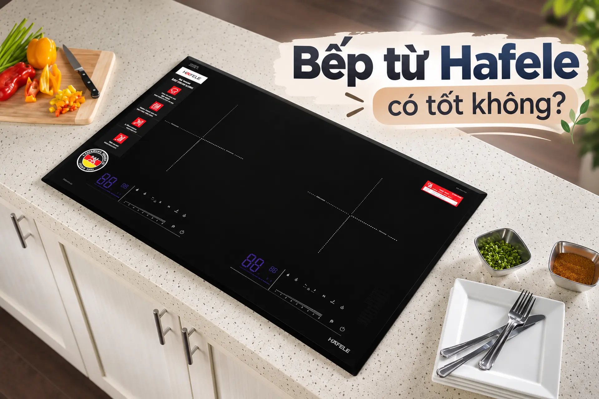 Bếp từ Hafele có tốt không? Đánh giá chi tiết ưu điểm, nhược điểm và những mẫu đáng mua