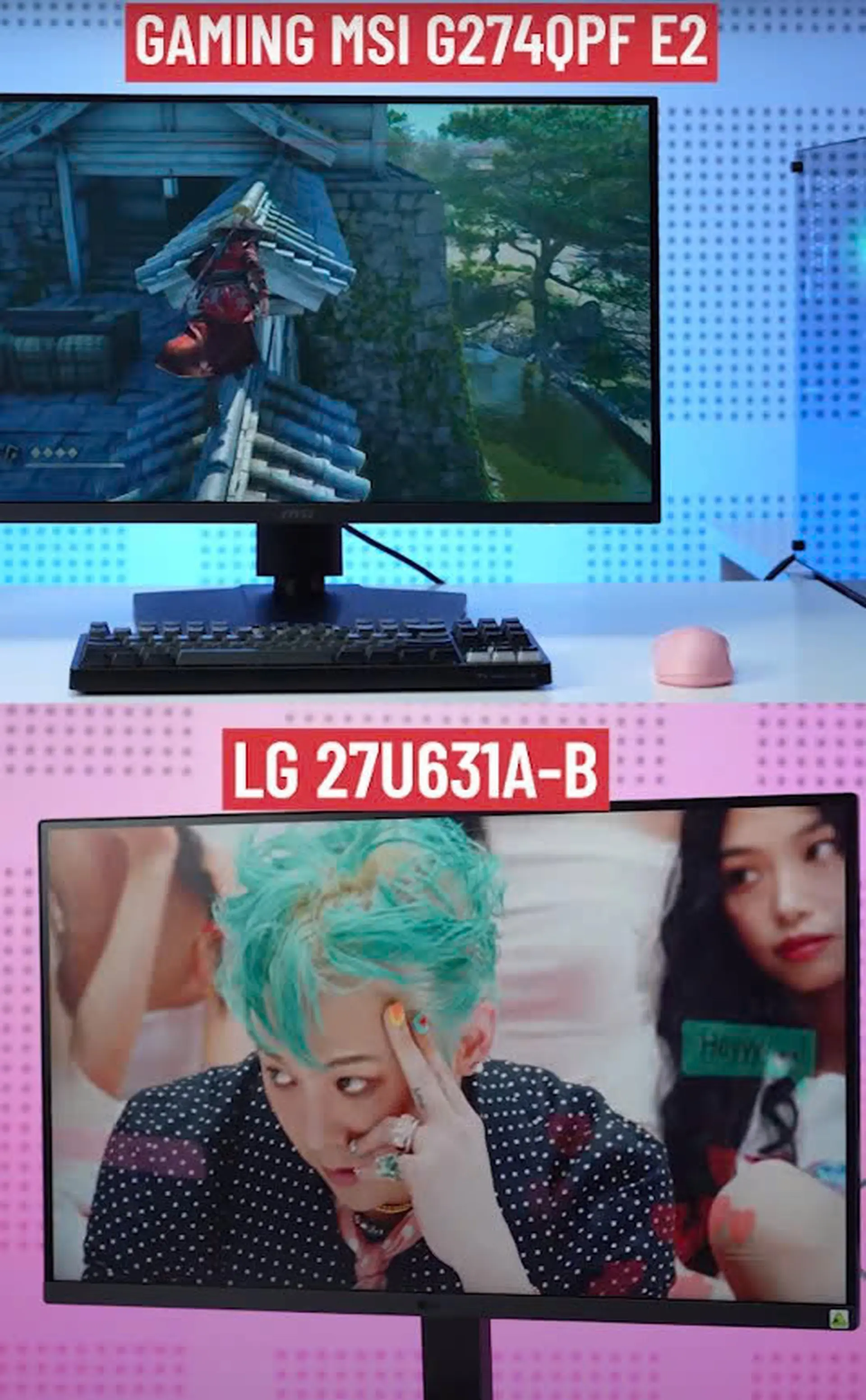 Màn hình LG 27U631A B tối ưu làm việc - Màn hình Gaming MSI G274QPF E2 bùng nổ cho game thủ