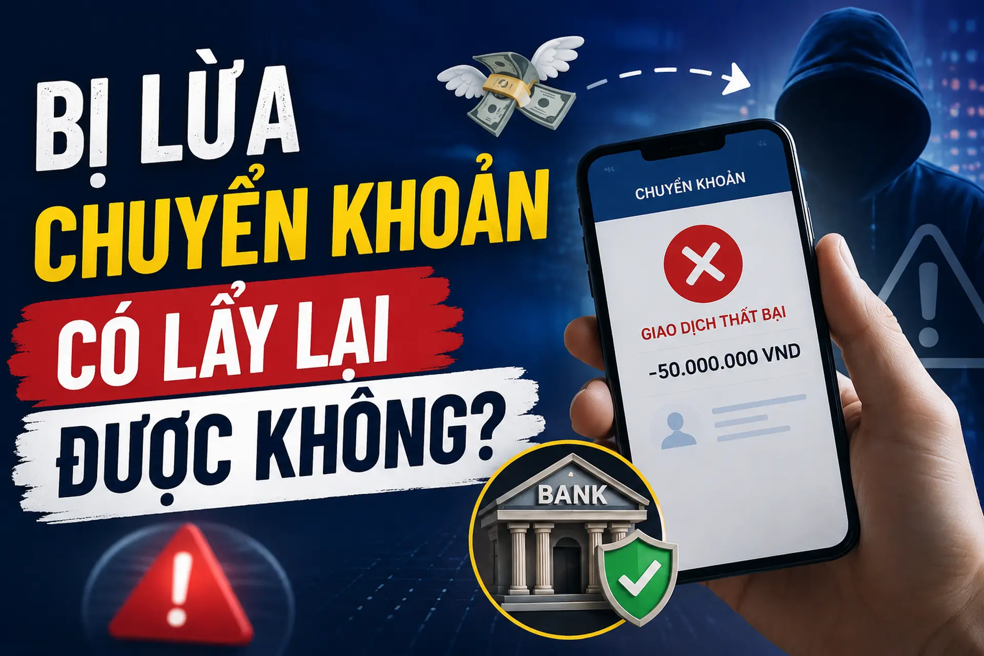 Bị lừa chuyển khoản có lấy lại được không? Cách xử lý đúng để tăng cơ hội thu hồi tiền