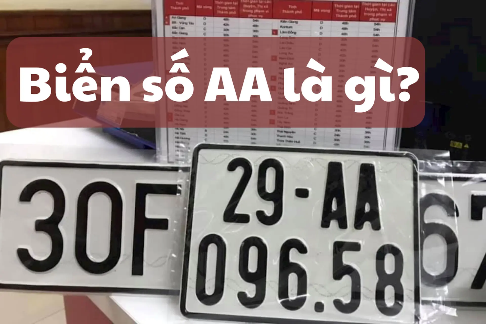 Biển AA là gì và khác gì so với các loại biển số khác? Giải đáp thắc mắc thường gặp về biển số xe
