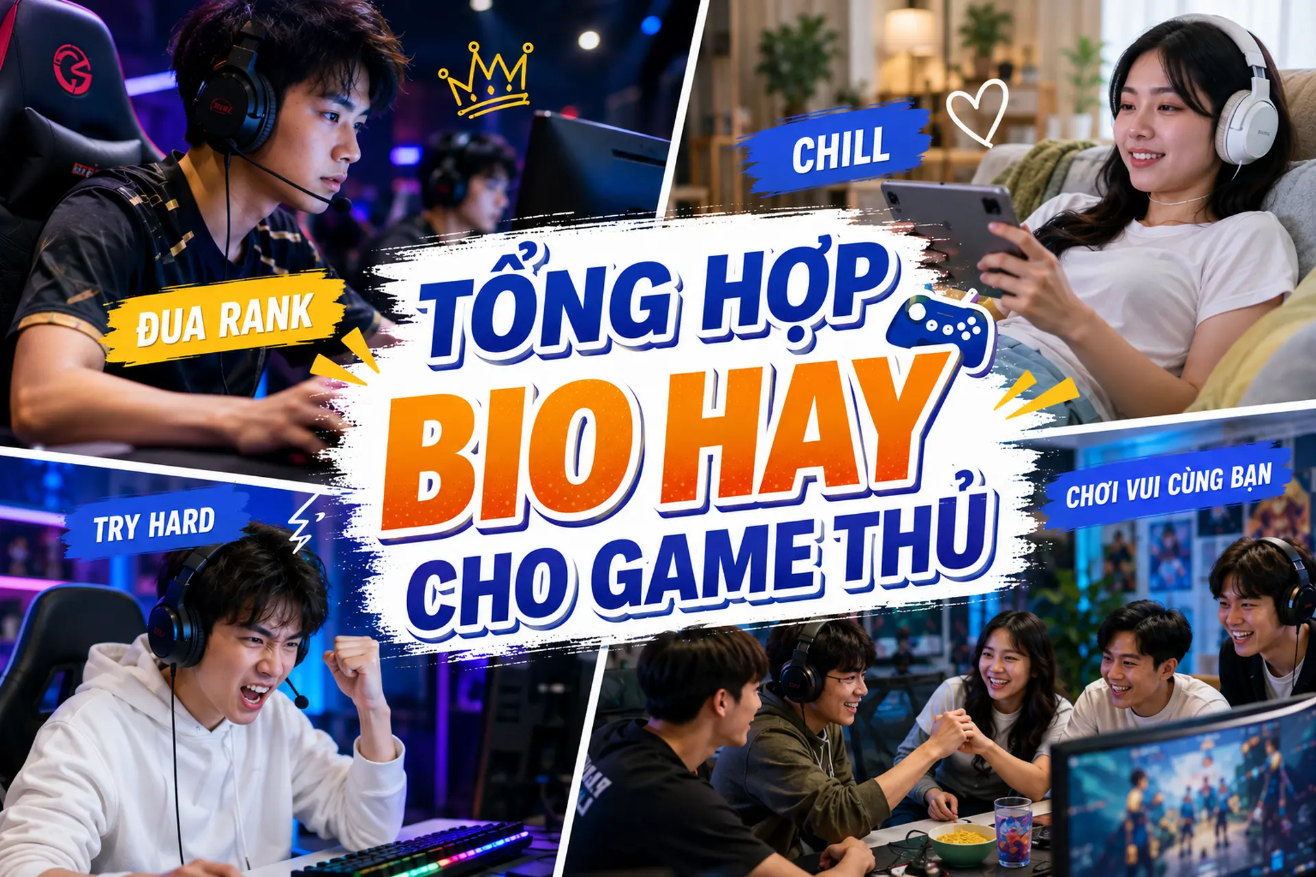 Tổng hợp bio hay cho game thủ, dành cho mọi phong cách từ casual, chill đến try-hard