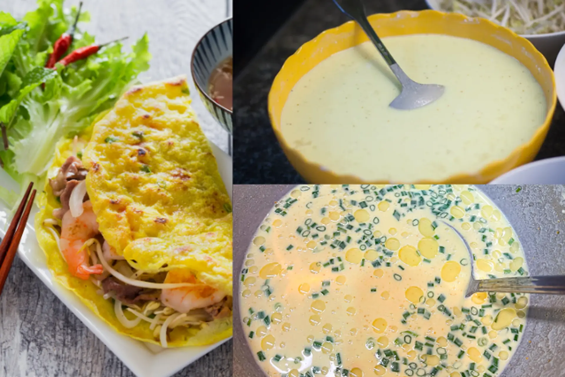 Bột bánh xèo: Học ngay cách làm bánh giòn, thơm hấp dẫn, ai ăn cũng nhớ mãi