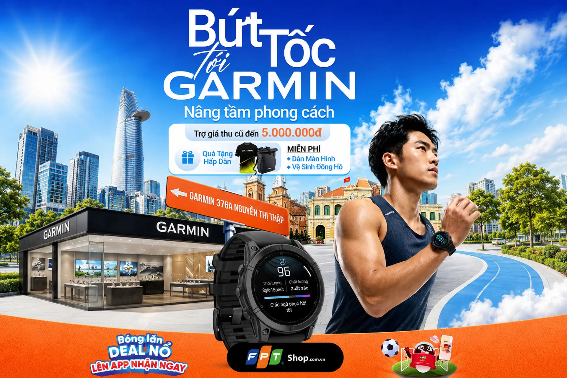 Bứt tốc tới Garmin Brand Store 376A Nguyễn Thị Thập: Giảm đến 48%, bảo hành trọn đời