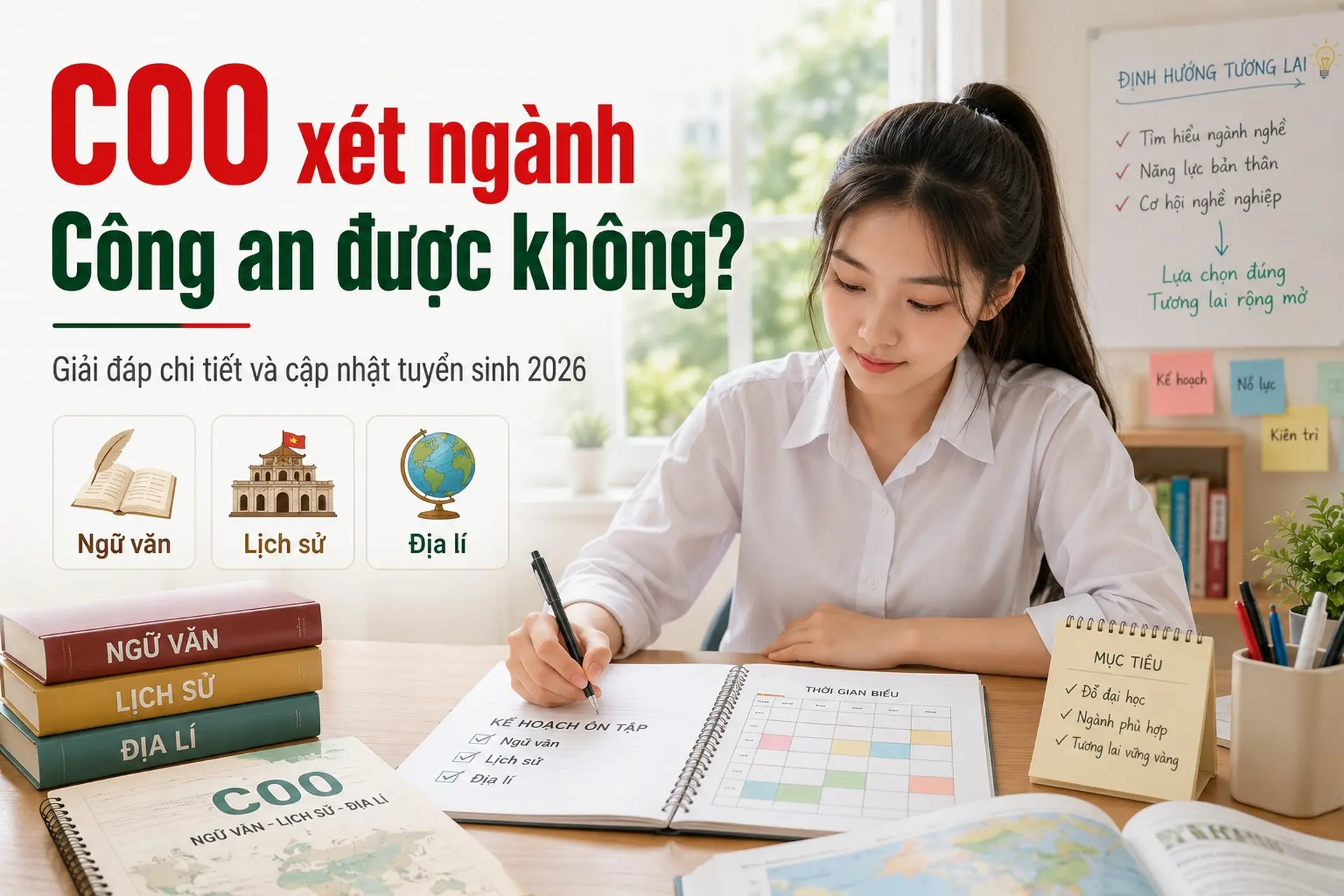 C00 xét ngành Công an được không? Giải đáp chi tiết và cập nhật tuyển sinh 2026