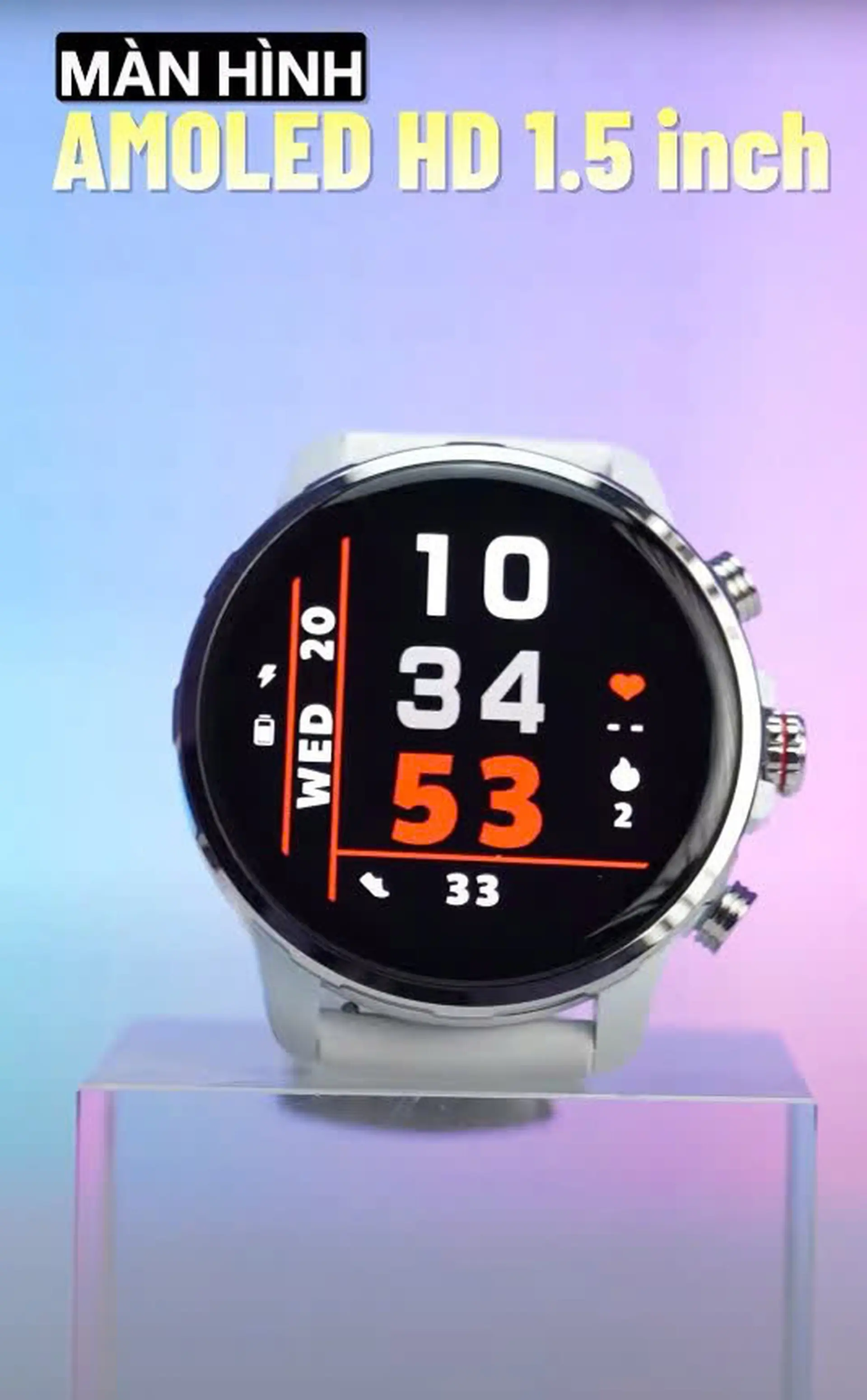 Kieslect Kr Ultra 3 - Phiên bản dây da trắng cao cấp cùng loạt tính năng thông minh