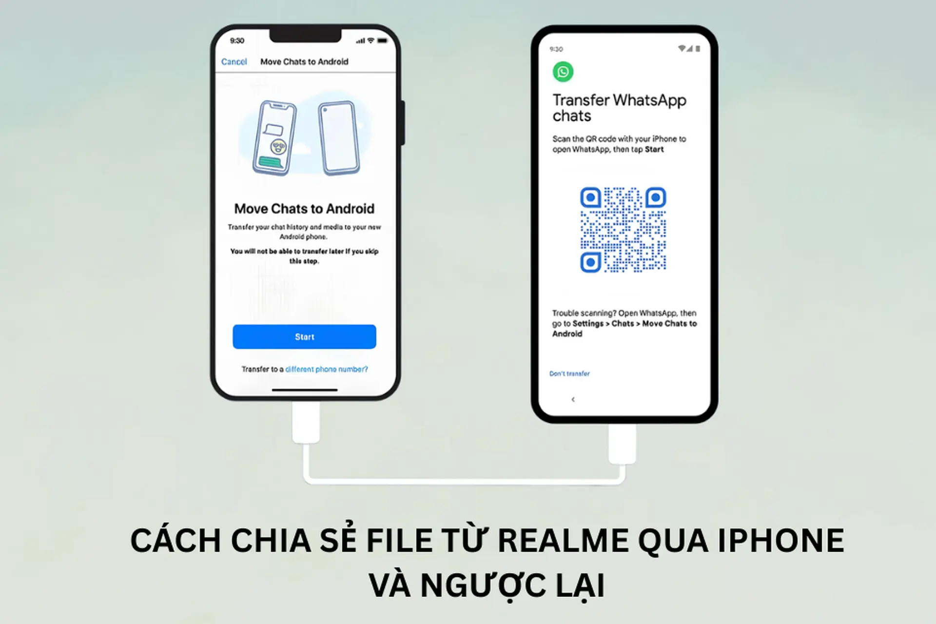 Hướng dẫn cách chia sẻ file từ realme qua iPhone và ngược lại mà không cần dây cáp