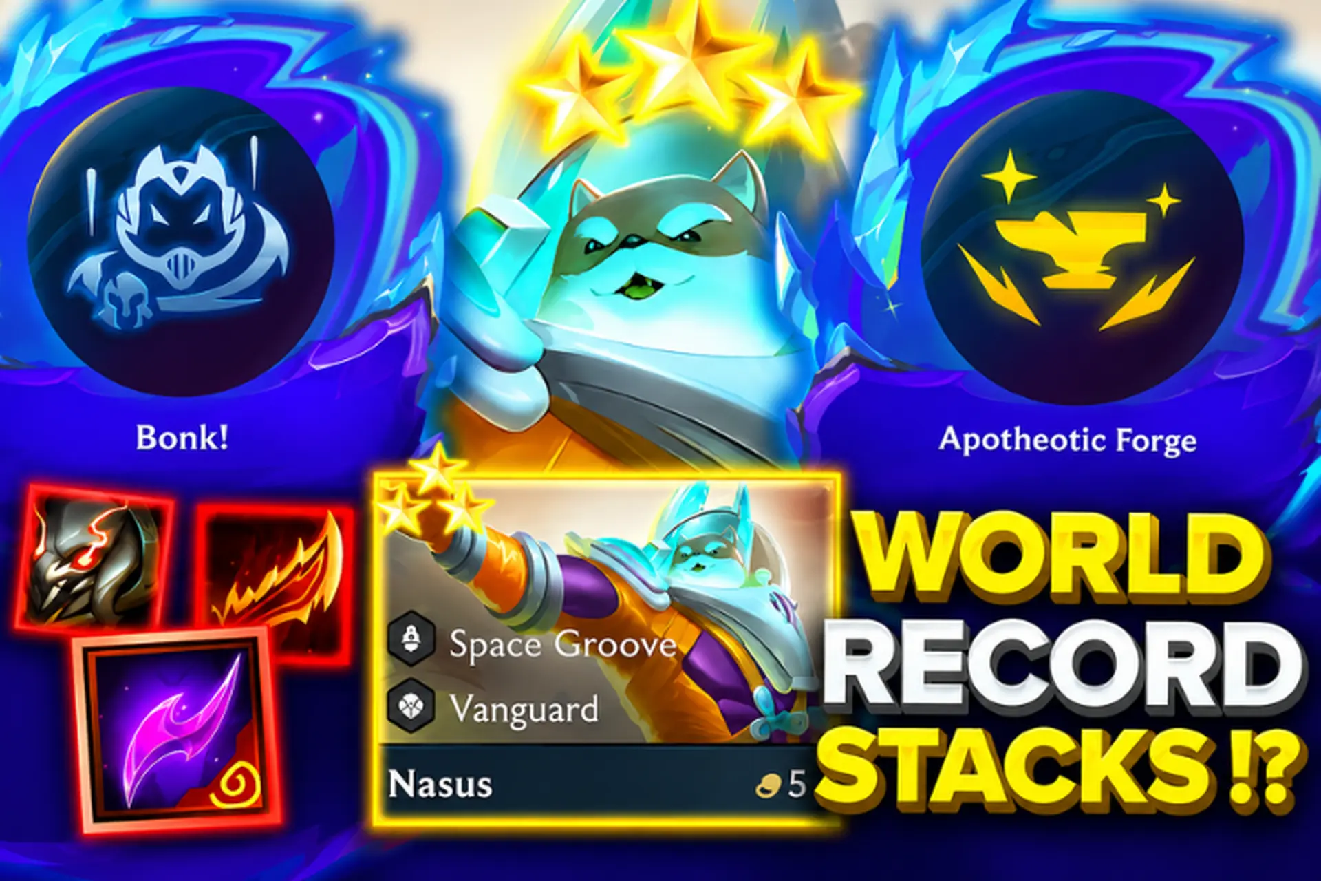 Cách chơi đội hình Nasus Boong! DTCL mùa 17: Build đội hình, trang bị và mẹo leo rank hiệu quả 