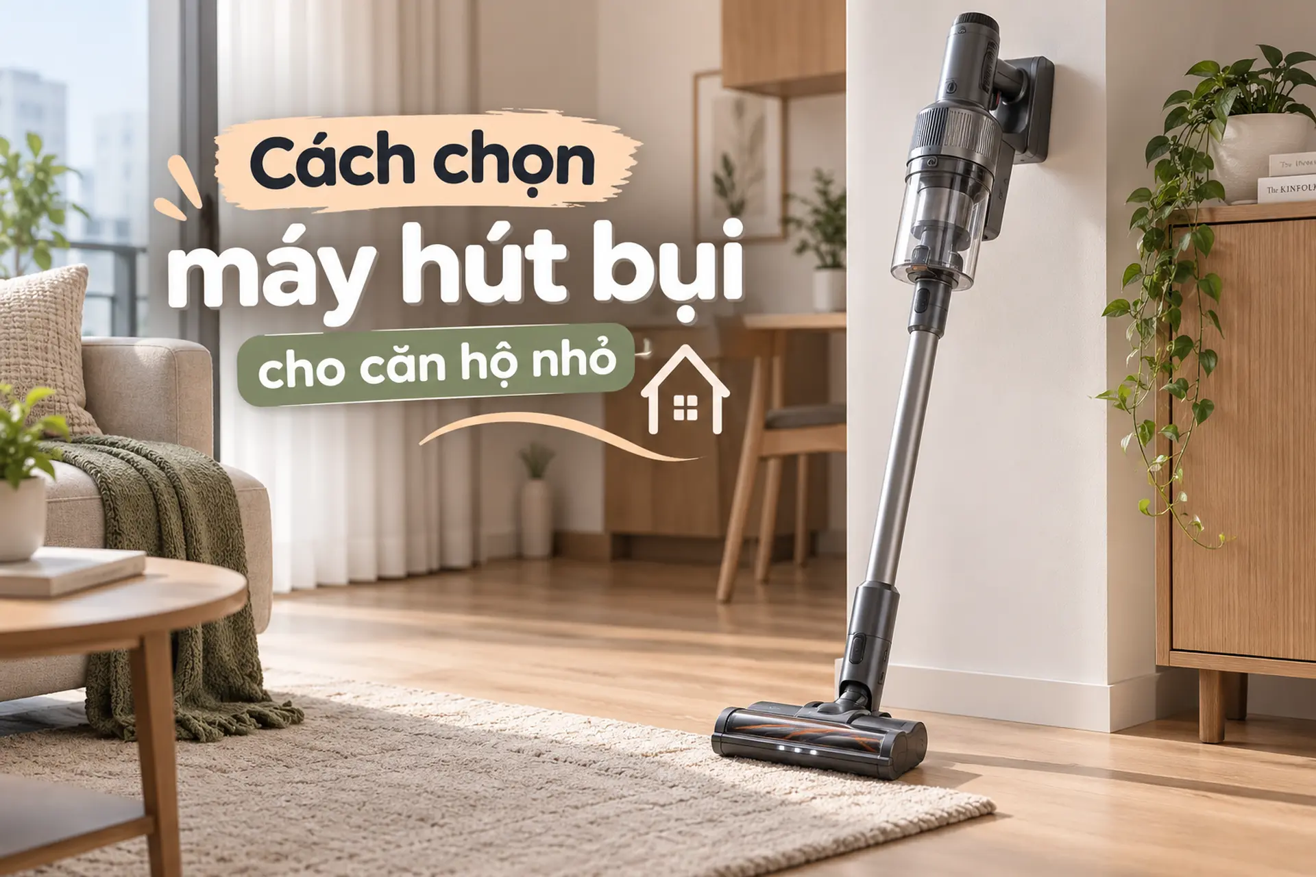Cách chọn máy hút bụi cho căn hộ nhỏ: Tiện lợi, gọn nhẹ và làm sạch hiệu quả