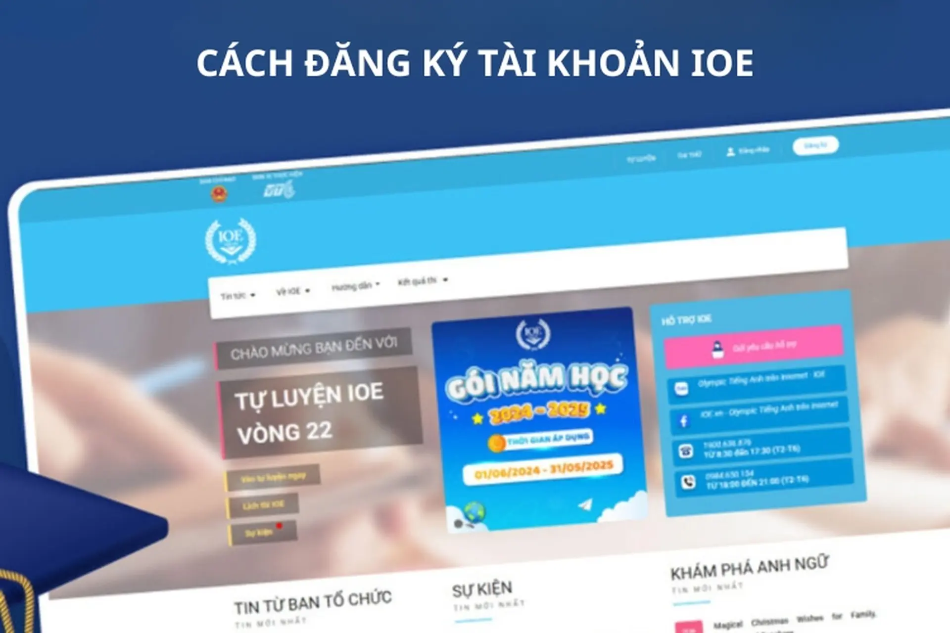 Hướng dẫn cách đăng ký tài khoản IOE cho học sinh đơn giản, ai cũng làm được