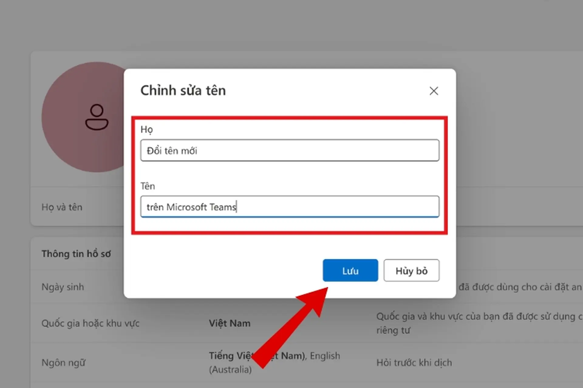 Cách đổi tên trên Microsoft Teams trên máy tính và điện thoại chi tiết nhất