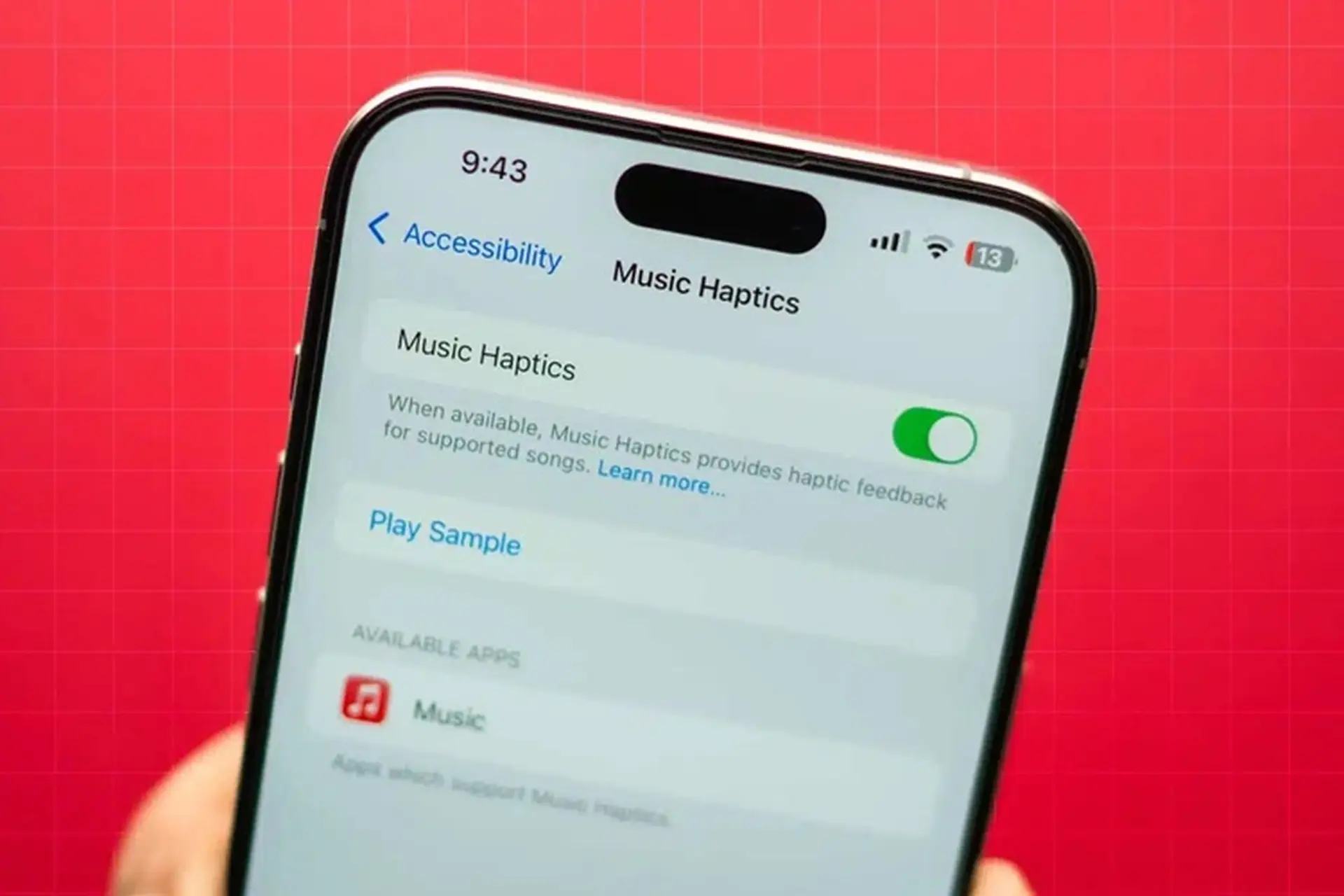 Cách bật tính năng Music Haptics trên iPhone chạy iOS 18 để hỗ trợ người khiếm thính