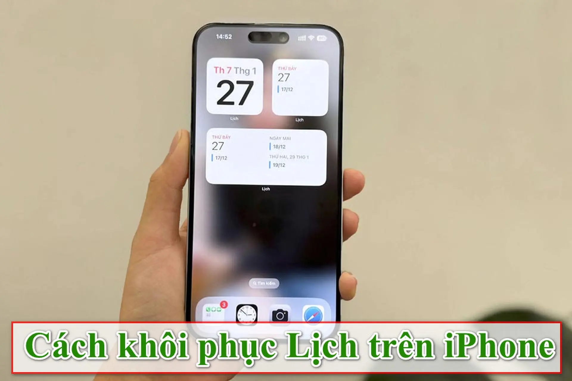 Cách khôi phục Lịch trên iPhone trong vài phút mà iFan nào cũng cần phải biết