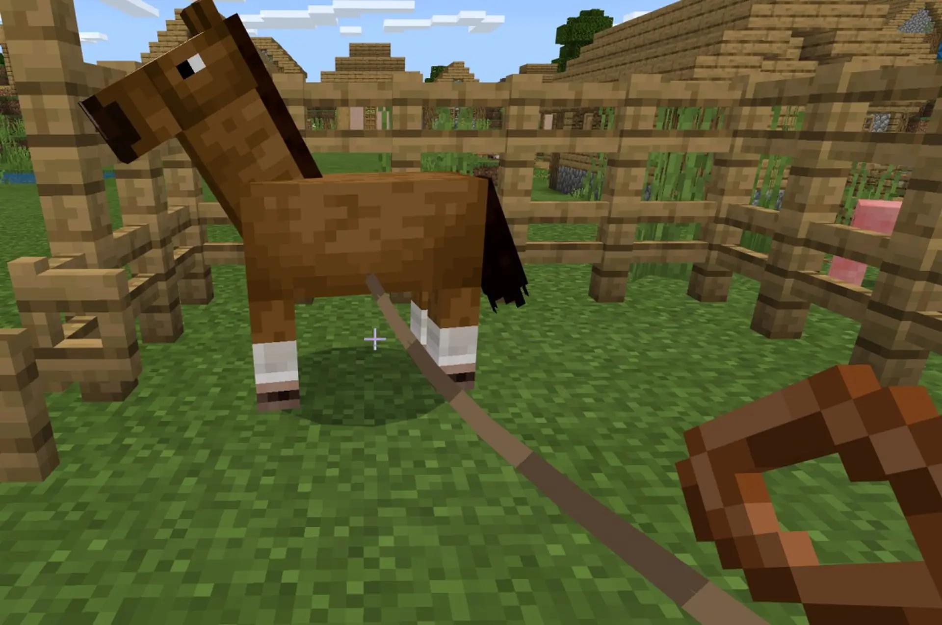 Hướng dẫn cách làm dây thừng trong Minecraft cực dễ để quản lý động vật hiệu quả