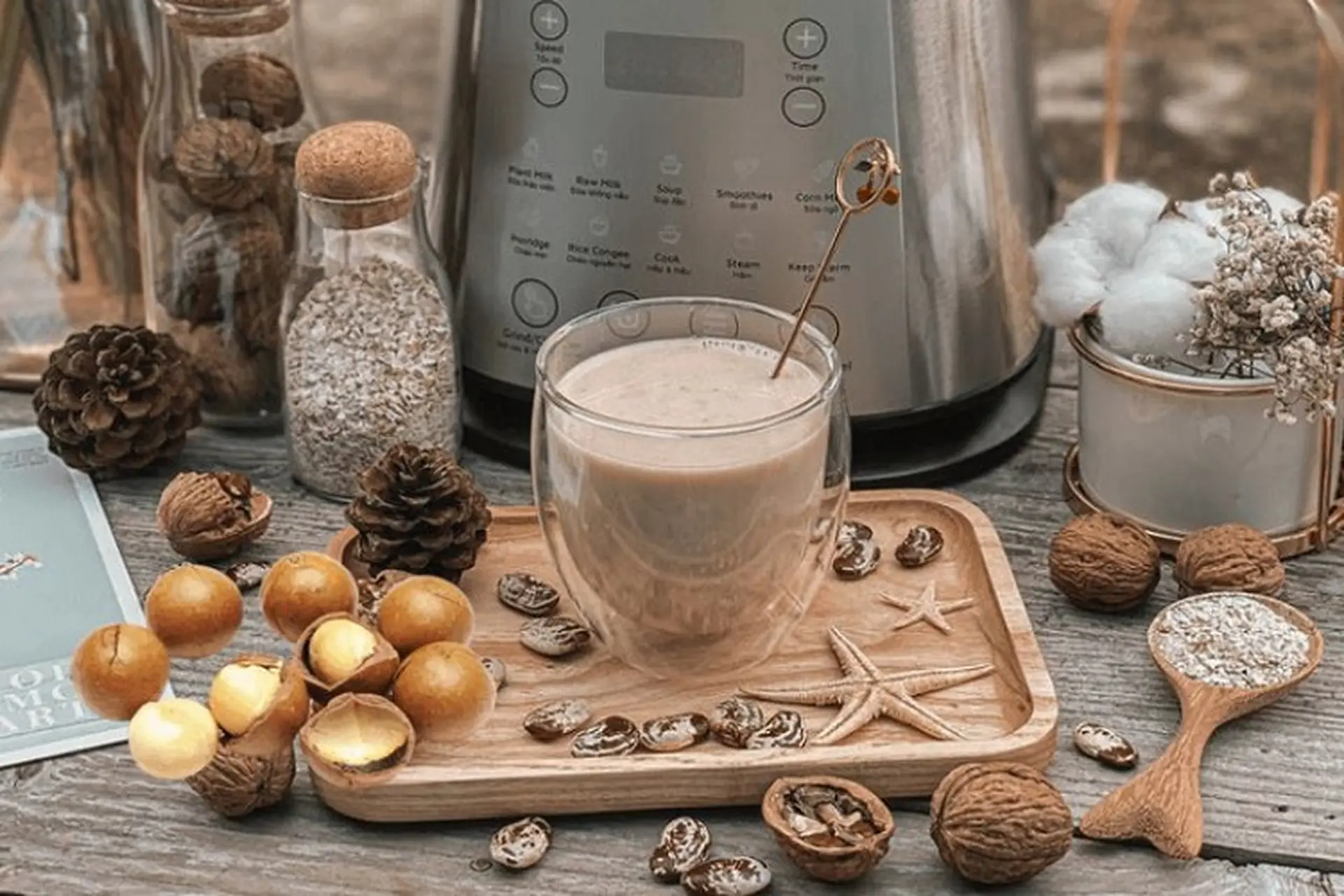 Cách làm sữa hạt đậu ngự bằng máy làm sữa hạt và công dụng tuyệt vời của thức uống này