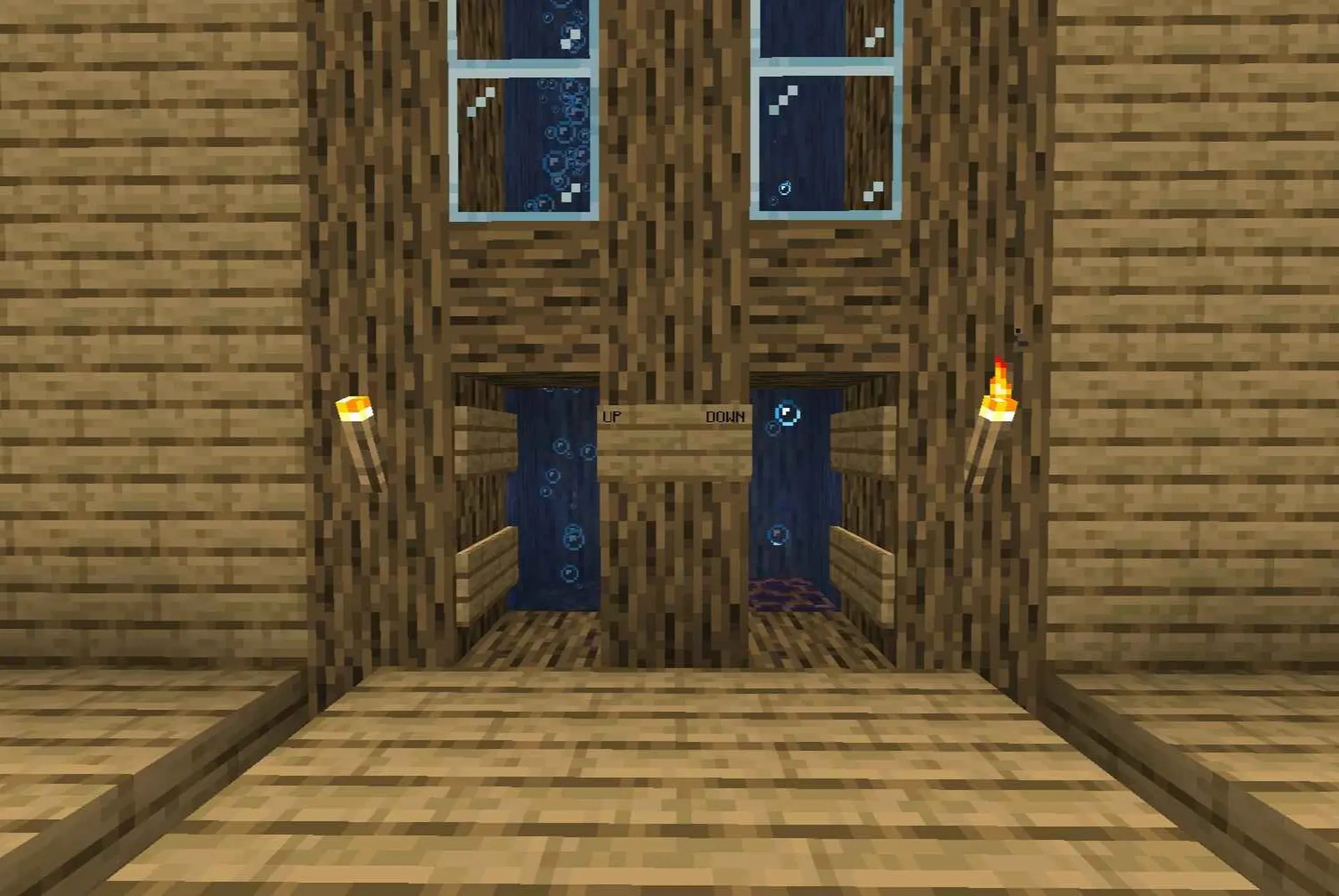Bỏ túi ngay bí kíp cách làm thang máy trong Minecraft bằng nước cực kỳ đơn giản