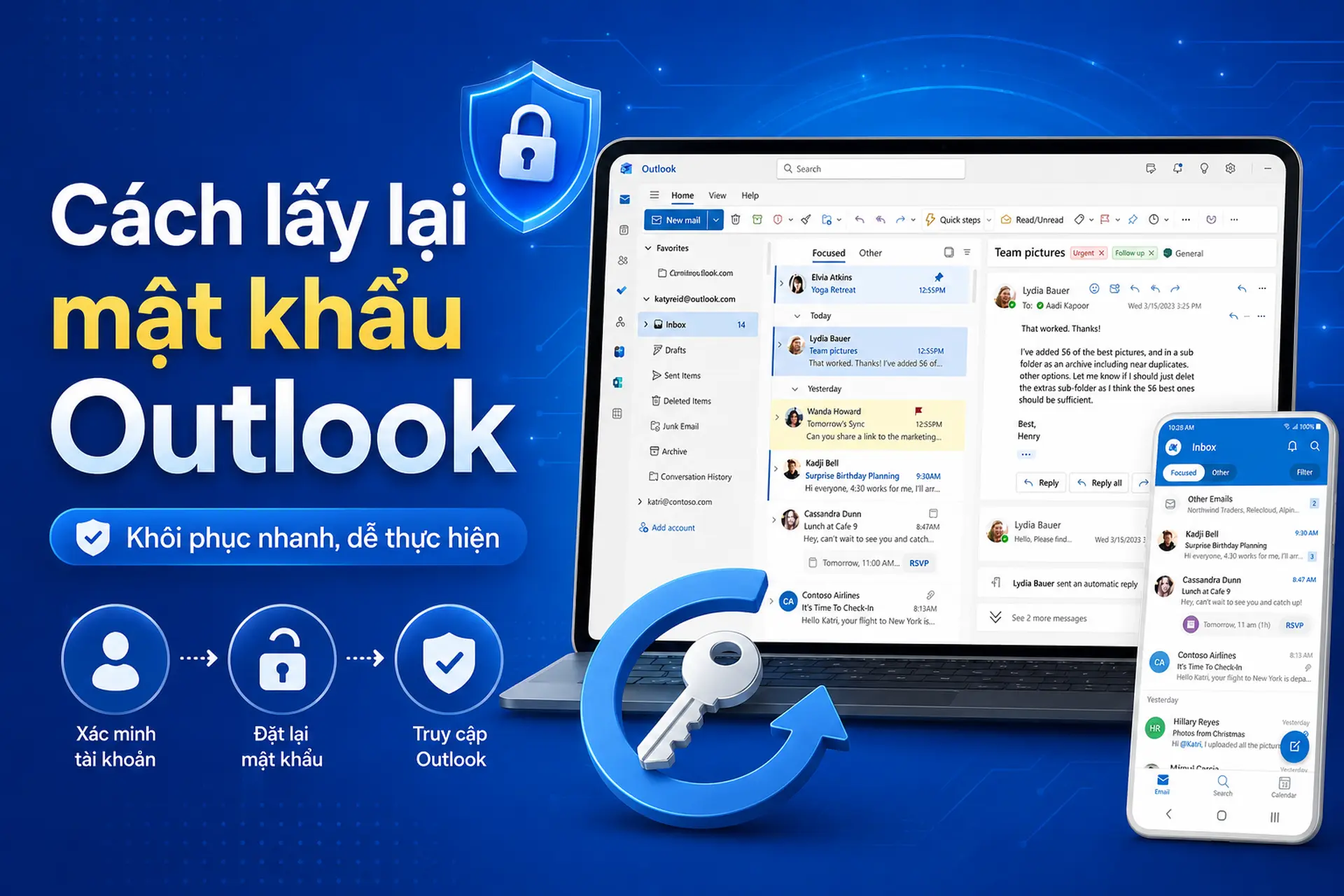 Hướng dẫn cách lấy lại mật khẩu Outlook nhanh chóng khi quên thông tin đăng nhập