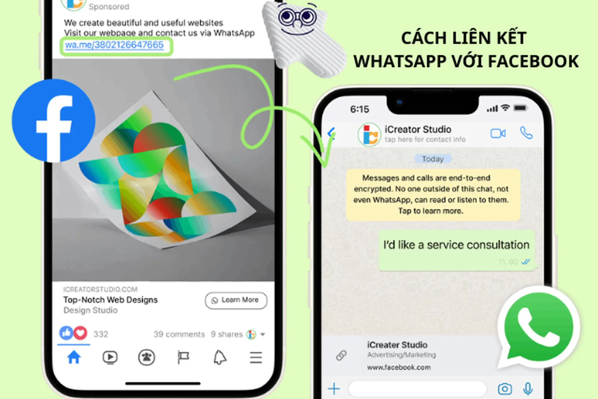 Cách liên kết WhatsApp với Facebook để khách tự nhắn tin nhiều hơn: Bí quyết mà nhiều shop đang bỏ lỡ