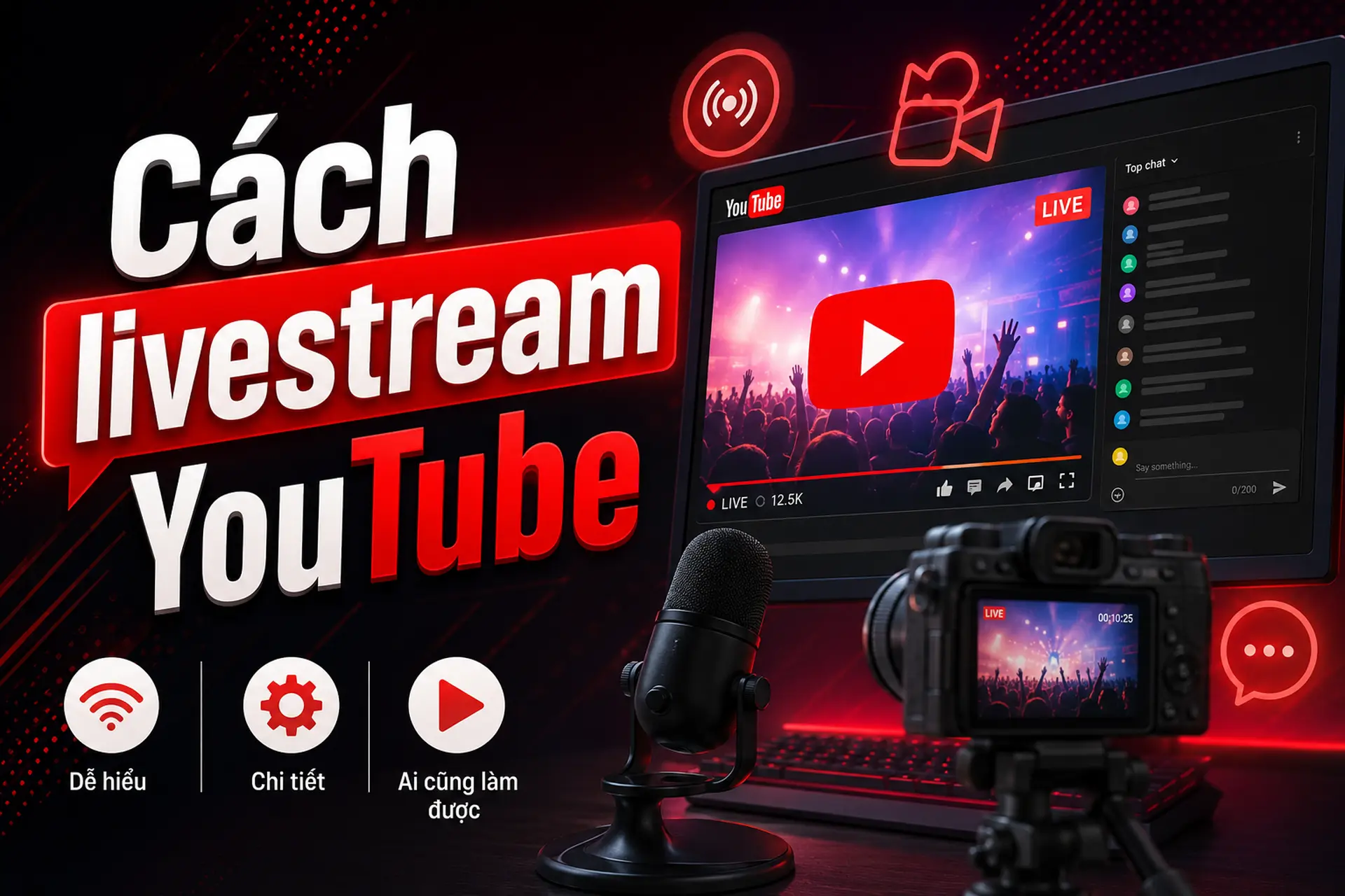 Cách livestream YouTube trên điện thoại và máy tính đơn giản cho người mới bắt đầu