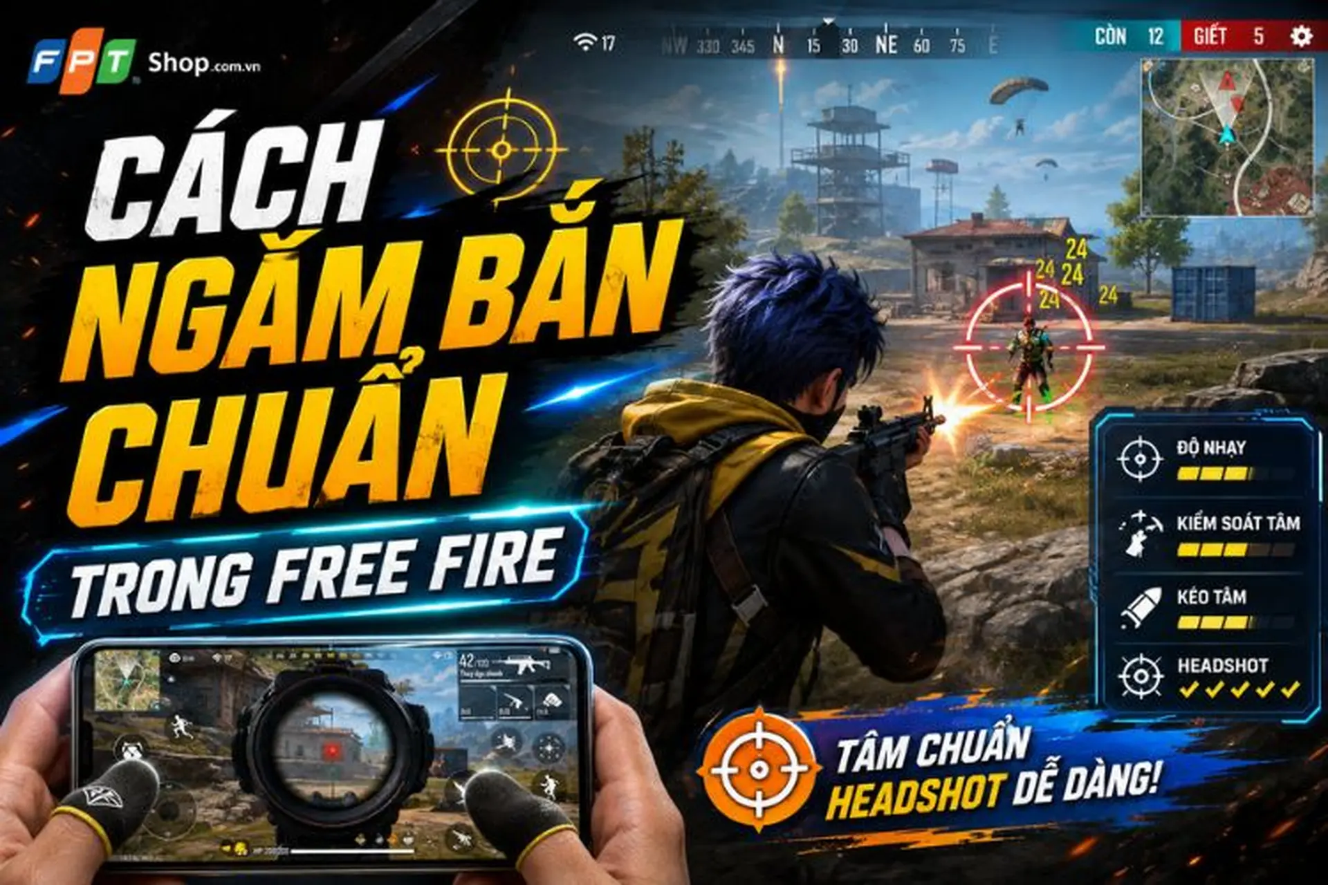 Cách ngắm bắn chuẩn trong Free Fire: Bí quyết tăng độ chính xác hiệu quả