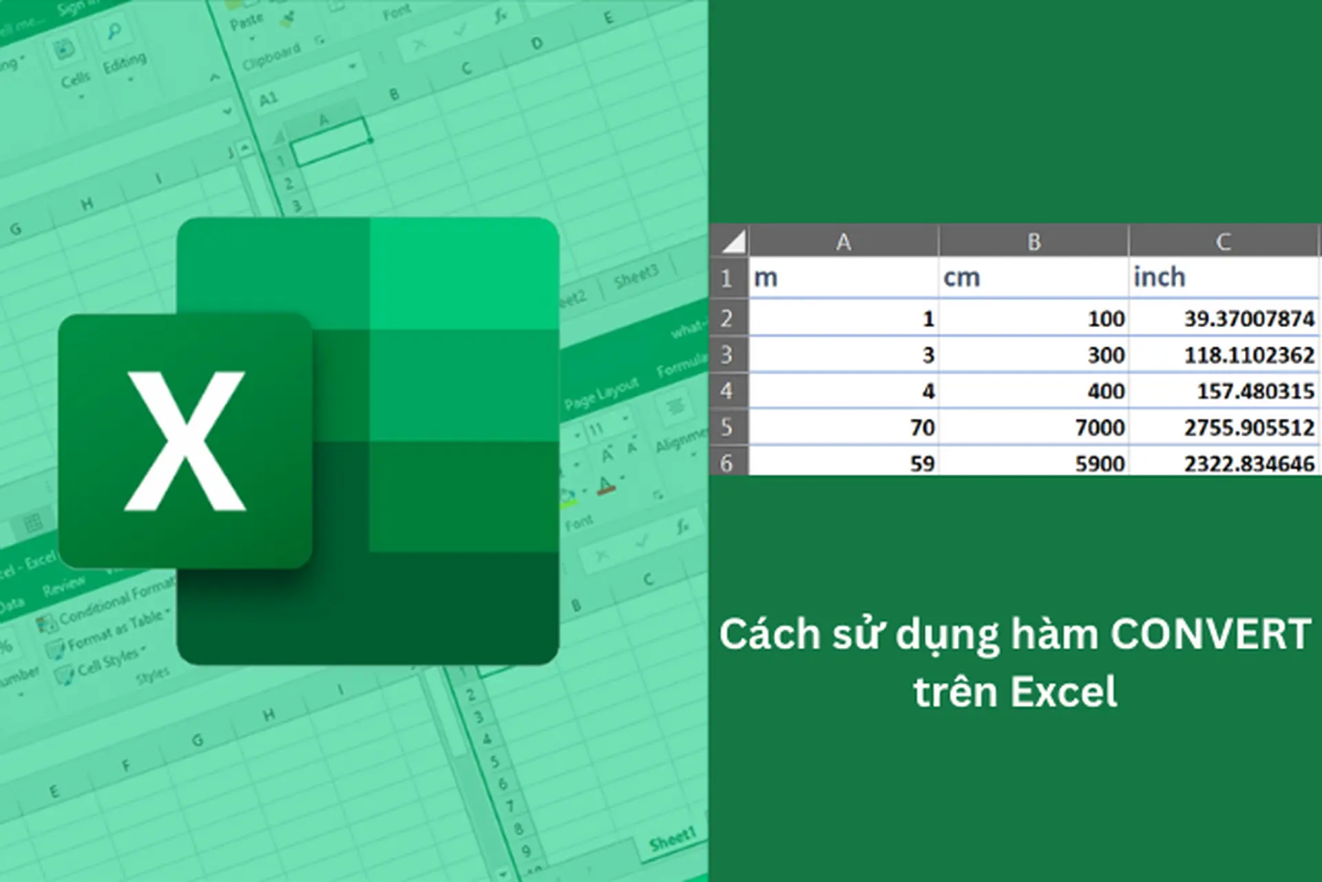 Cách sử dụng hàm CONVERT trên Excel để đổi đơn vị nhanh chóng, dễ hiểu cho người mới bắt đầu