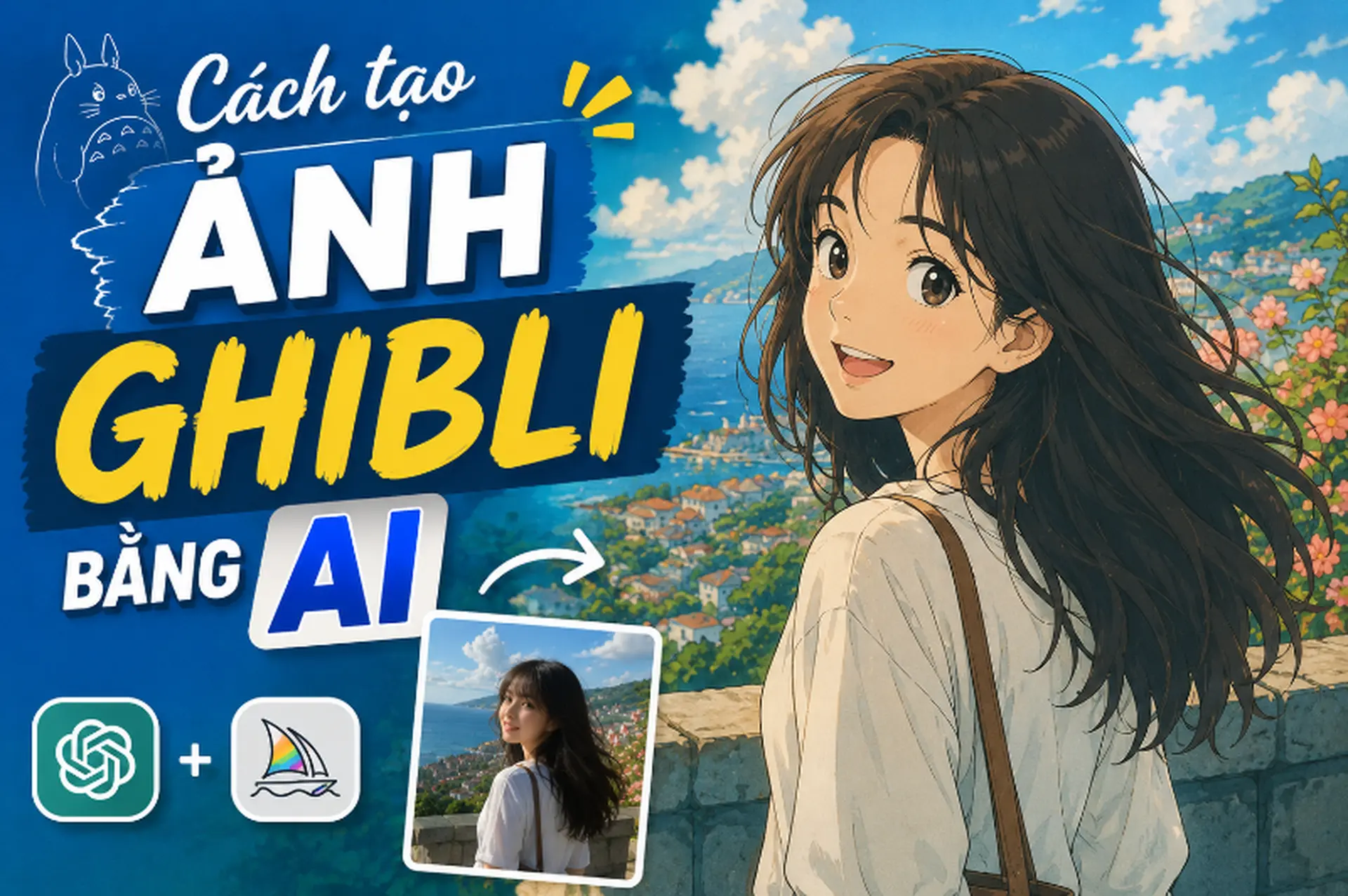 Cách tạo ảnh Ghibli bằng AI với ChatGPT và BeautyPlus chi tiết, dễ thực hiện