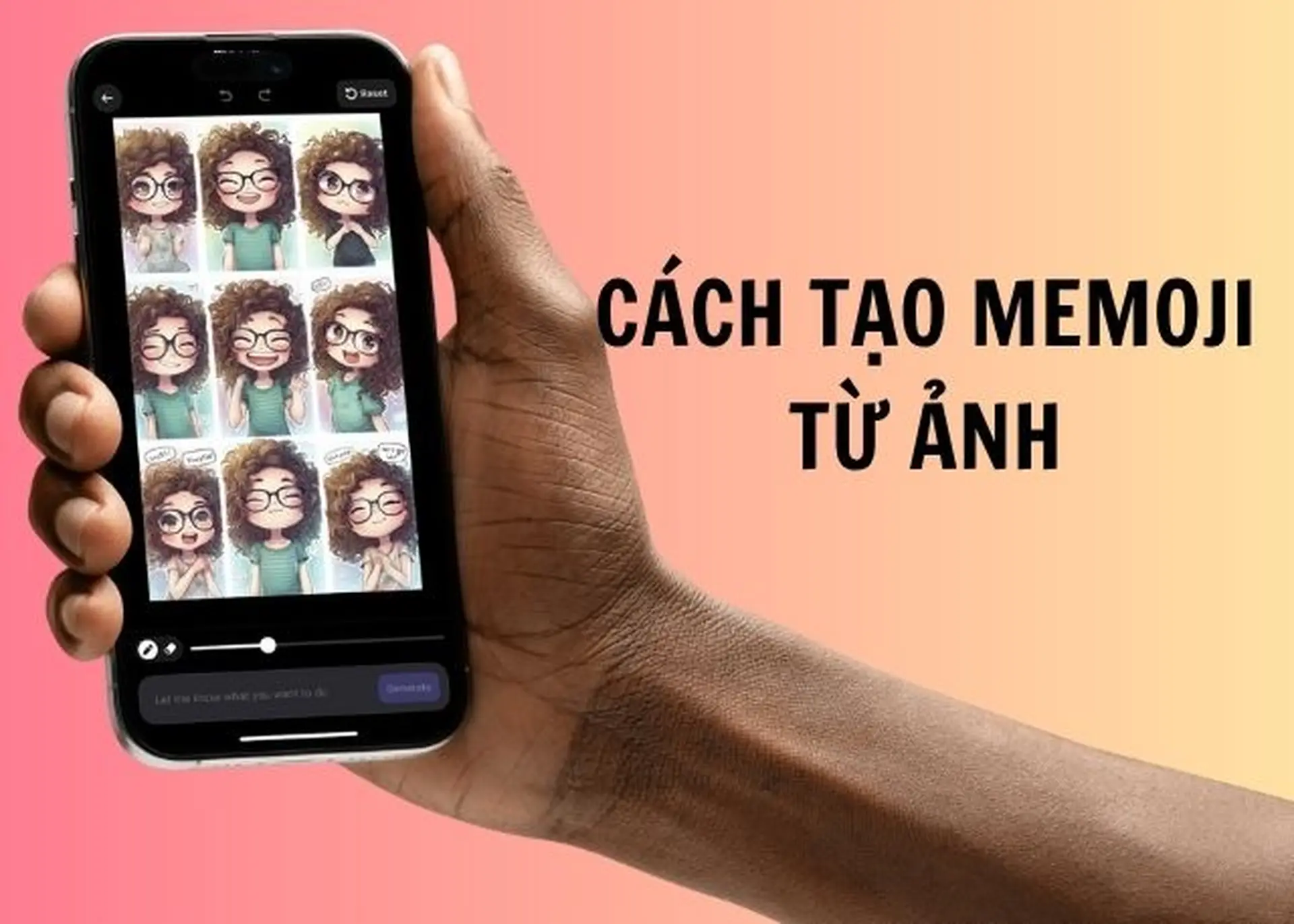 Hướng dẫn cách tạo memoji từ ảnh bằng công cụ RoboNeo AI đẹp, đơn giản nhất