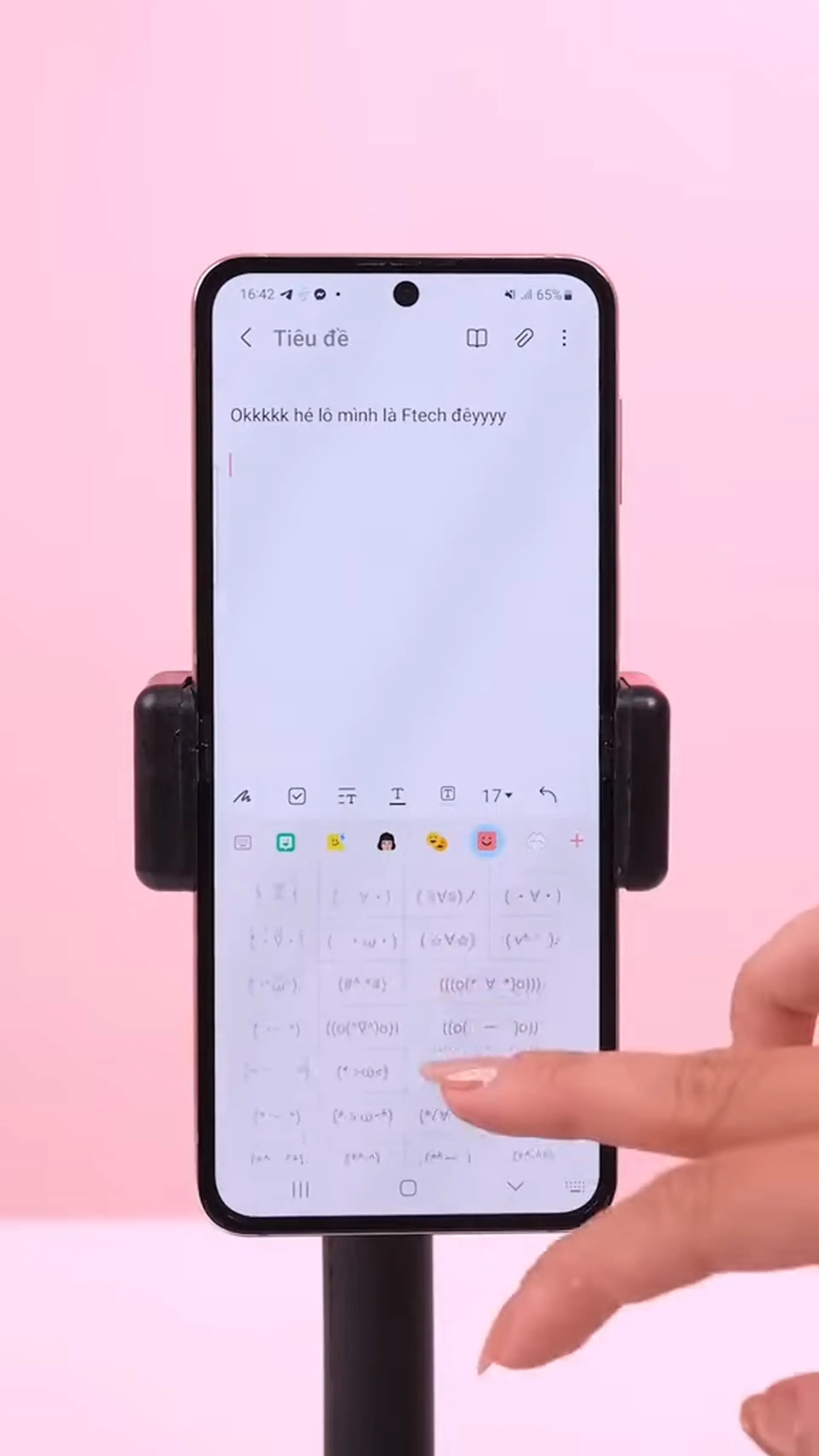 Cách thay đổi emoji trên điện thoại Samsung