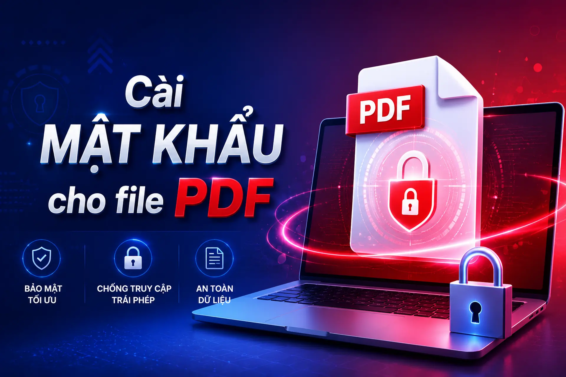 Cách cài mật khẩu cho file PDF đơn giản, bảo mật tài liệu bằng Word và công cụ online