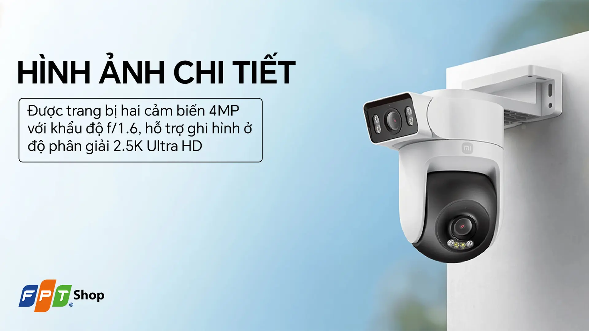 Camera IP ngoài trời 4MP Xiaomi CW500 Dual