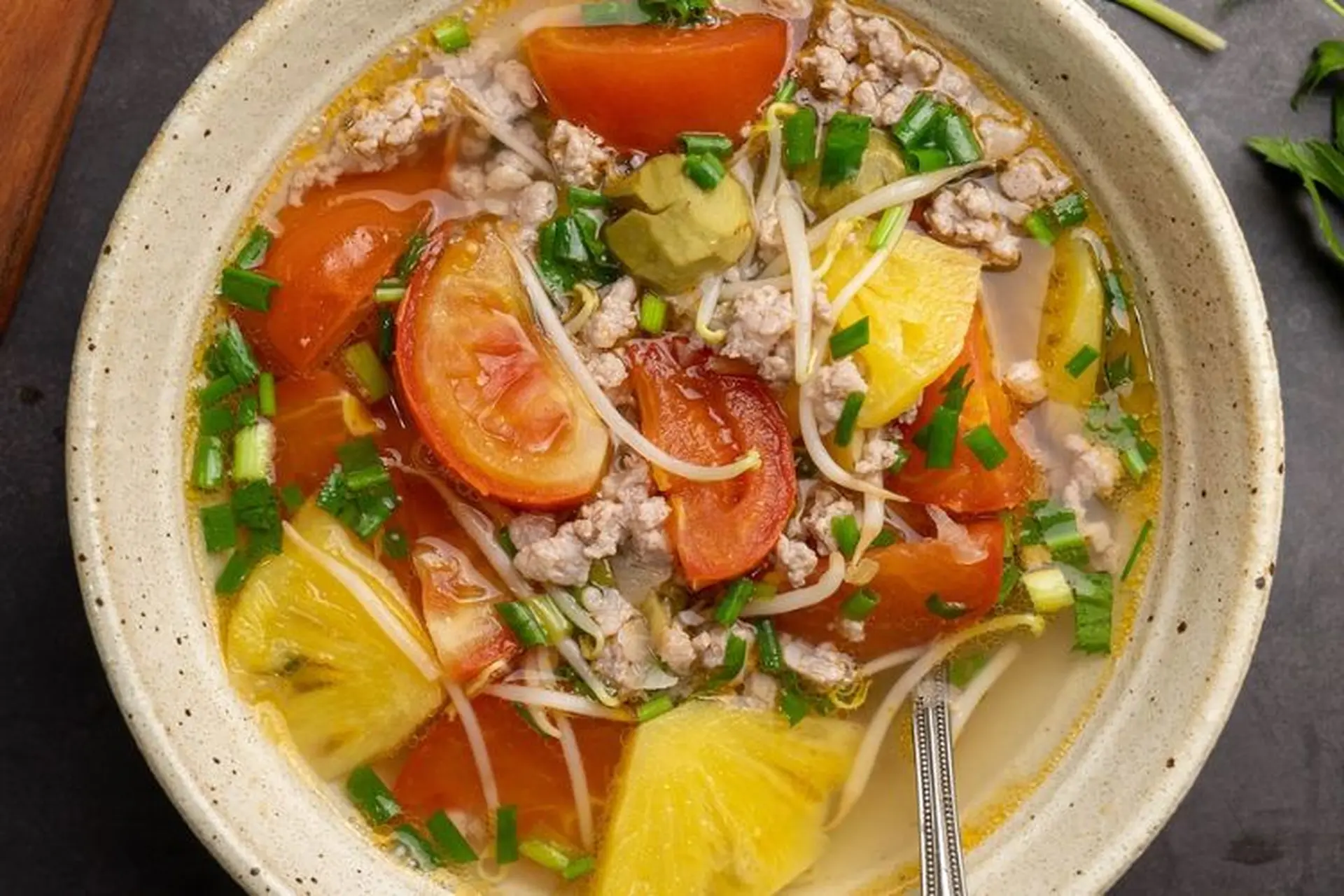 Cách nấu canh thịt băm nấu quả sấu - món ăn dân dã, thanh mát cho những ngày oi bức
