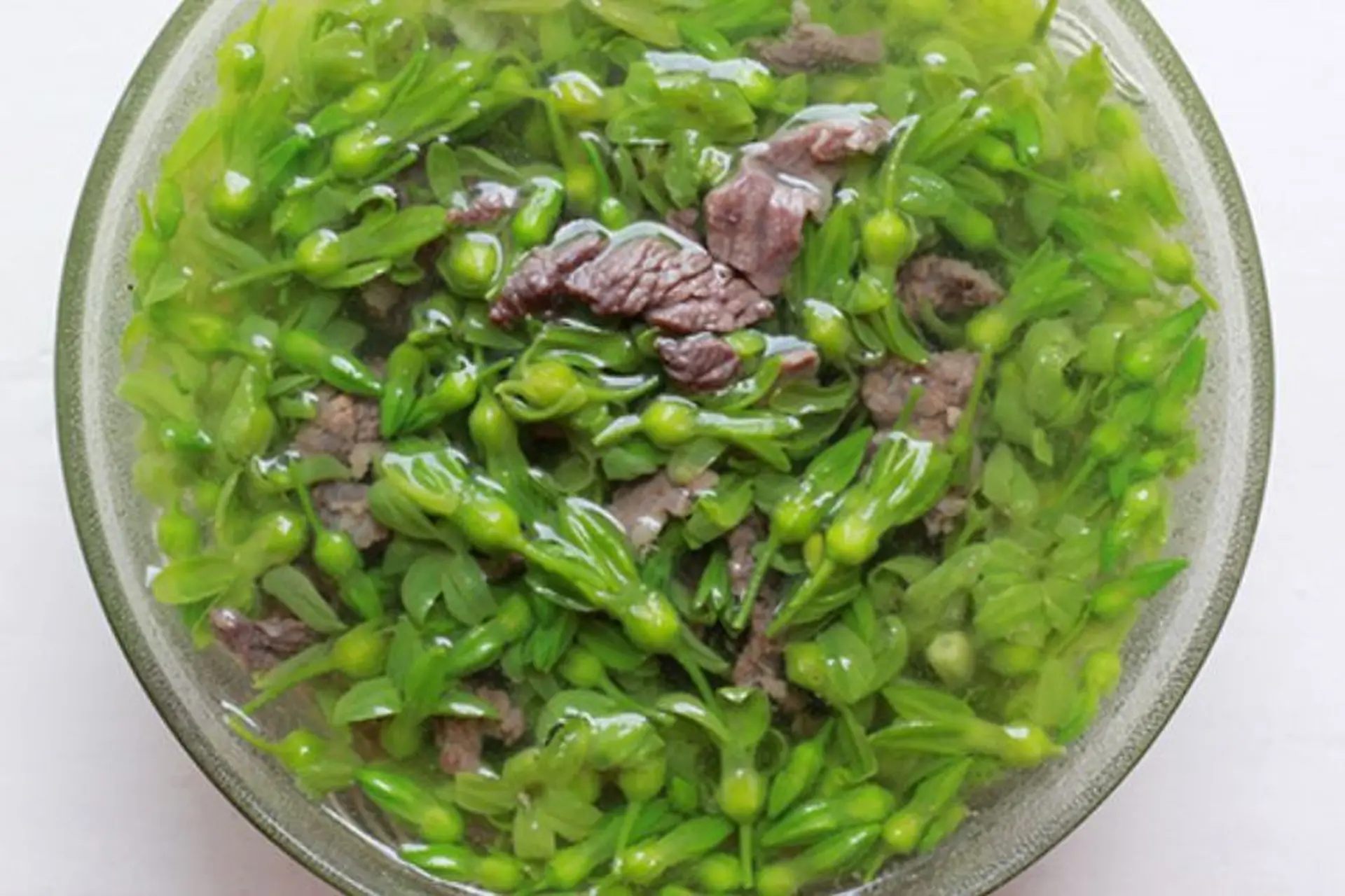 Canh thịt bò hoa thiên lý thơm ngon, bổ dưỡng vừa đưa cơm vừa tốt cho sức khỏe