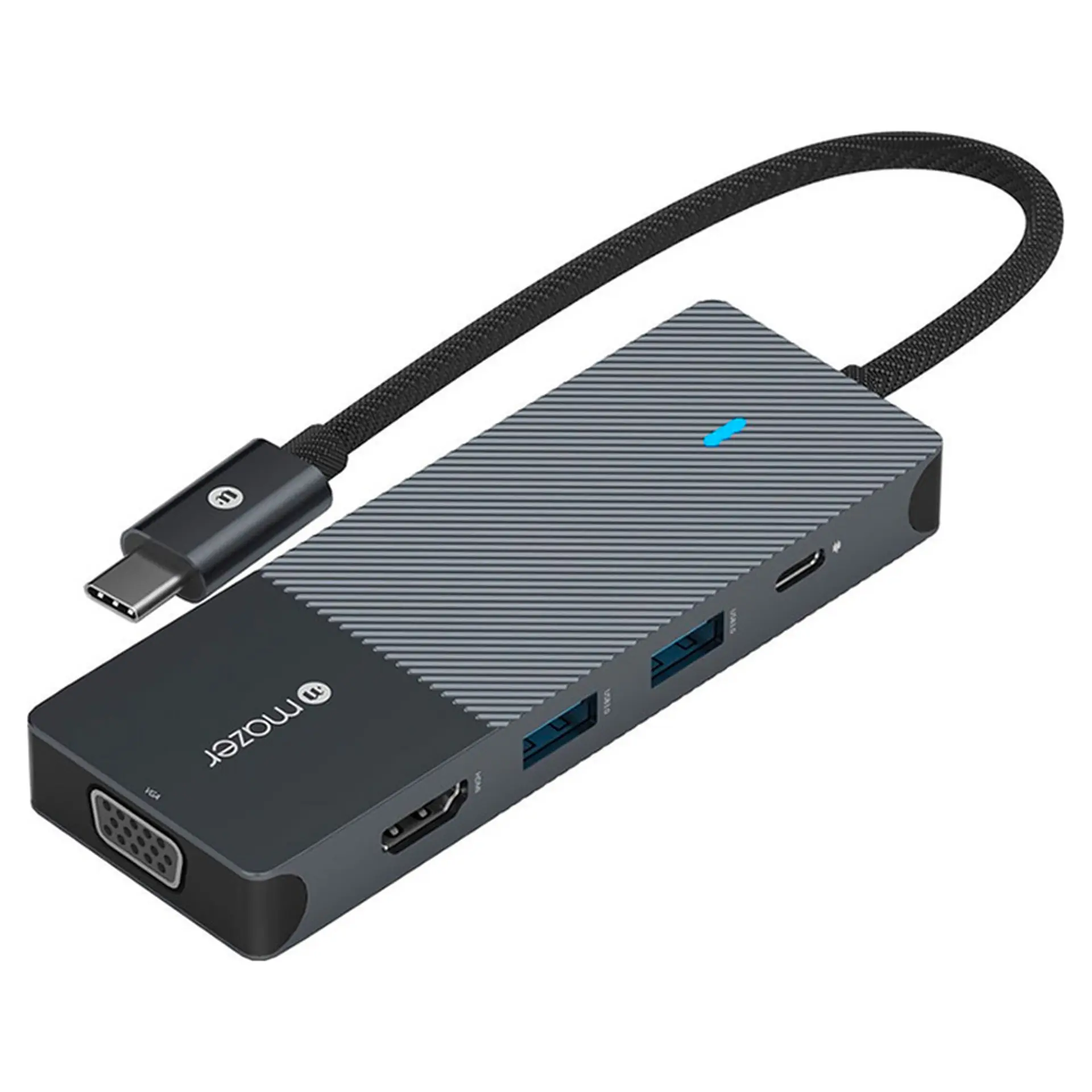 Cáp Hub Type C 8 in 1 Mazer Multimedia Pro
