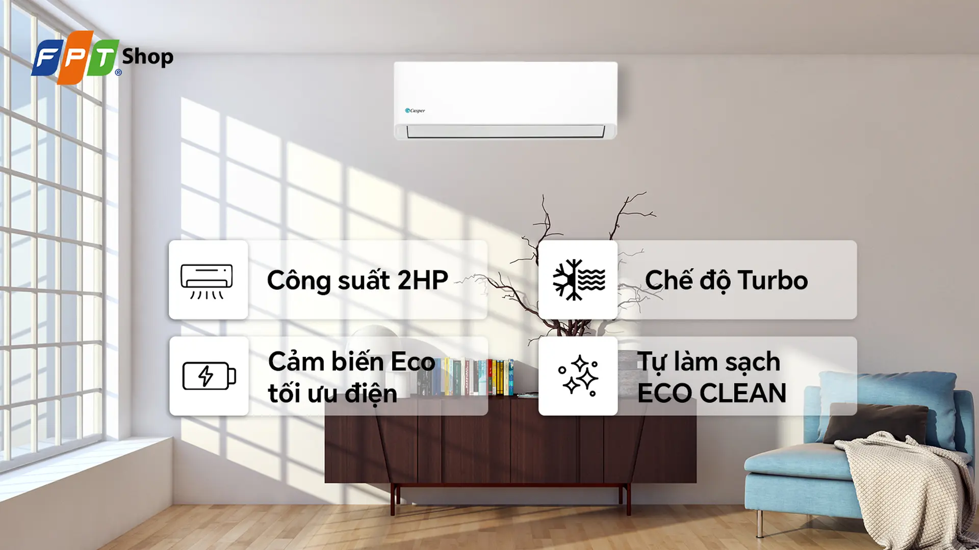 Máy lạnh Casper Mono 2 HP SC-18FB36A
