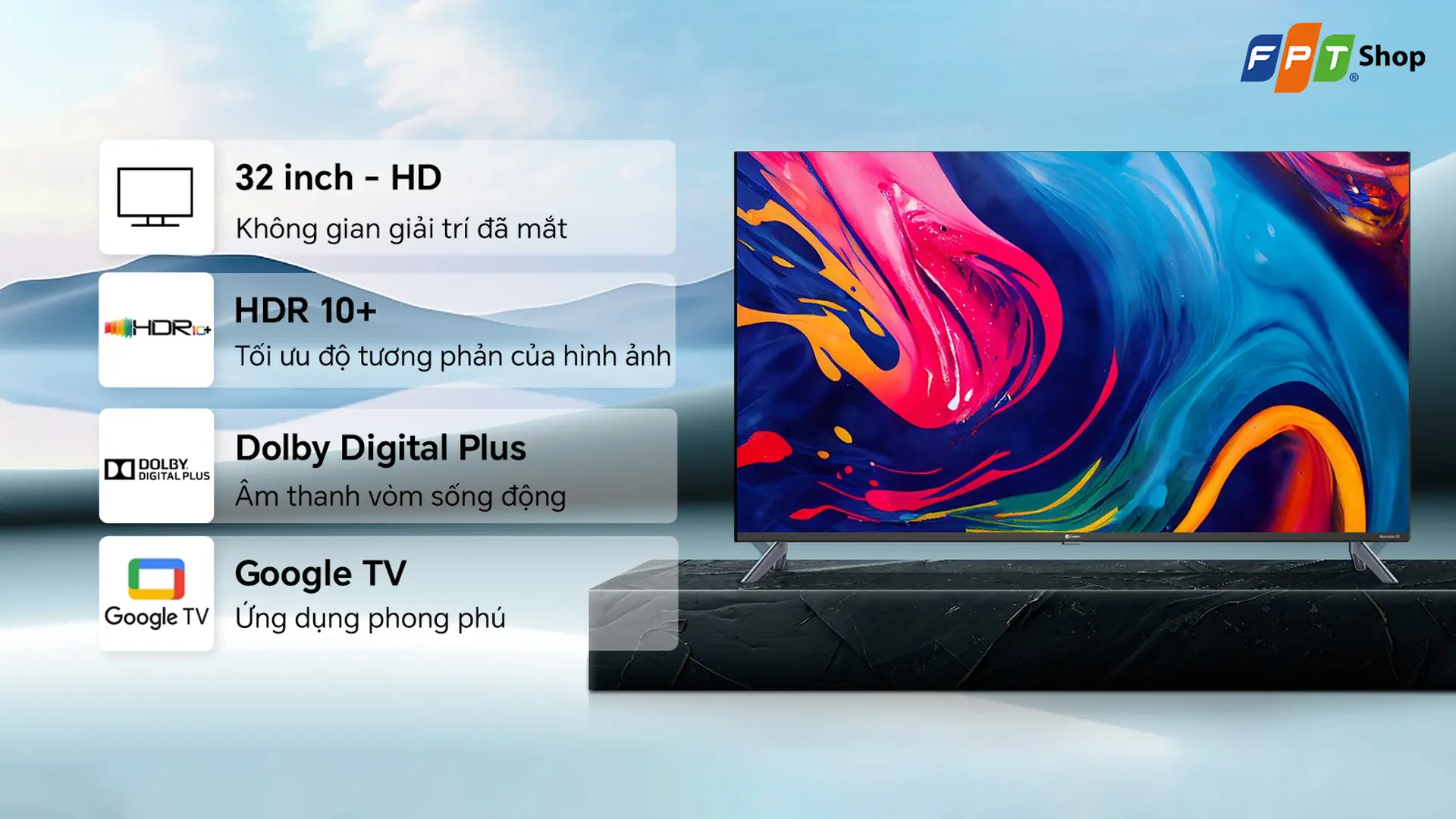 Casper Google Tivi HD 32 inch 32HGK610