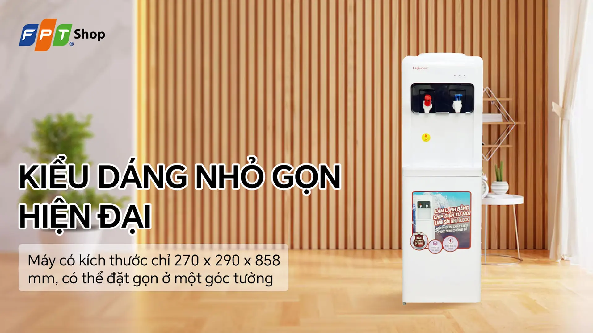 Cây nước nóng lạnh úp bình Fujihome WD5320E