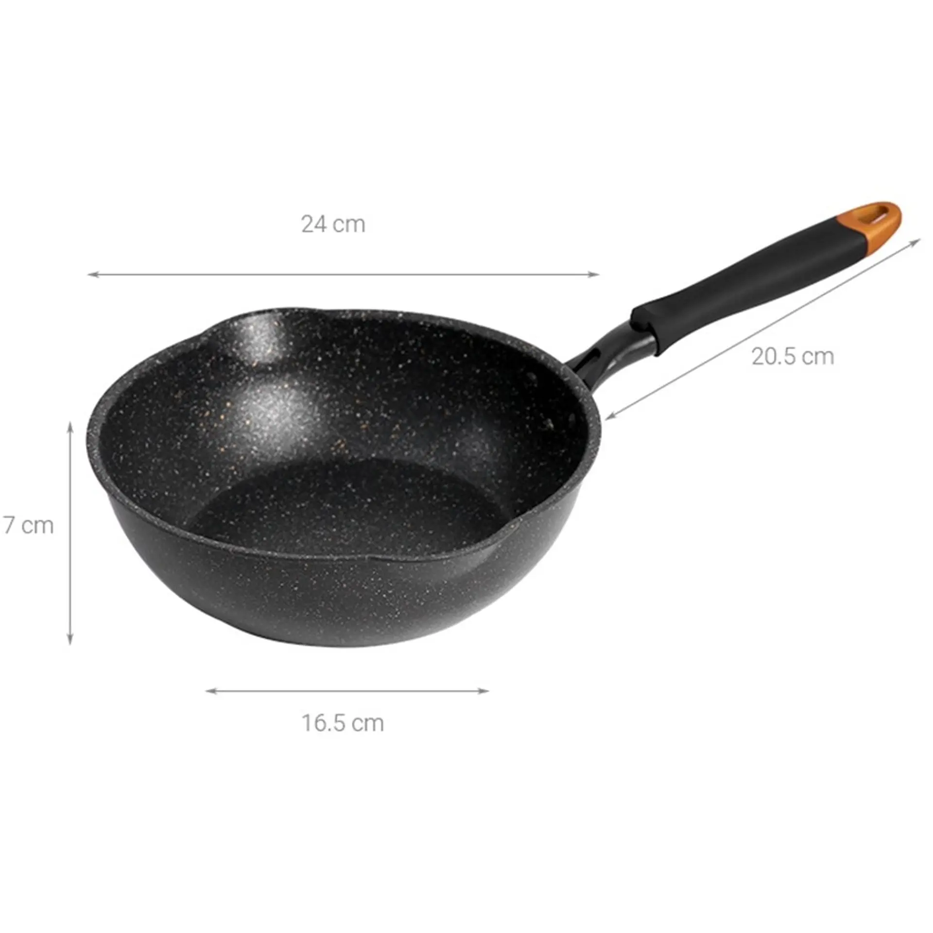 Chảo nhôm sâu lòng chống dính đáy từ 24cm Kangaroo KG662S