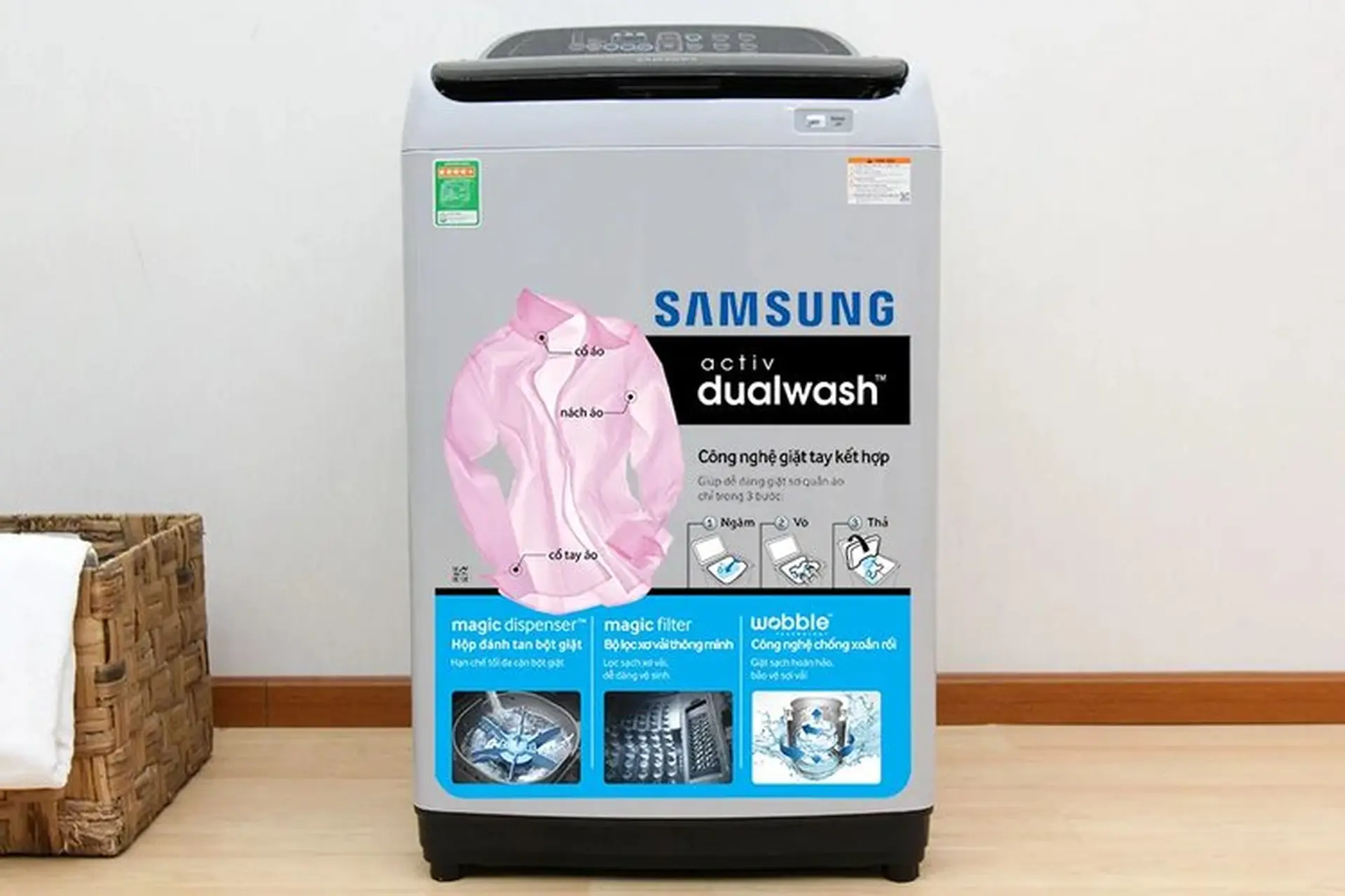 Cách sử dụng chế độ vắt của máy giặt Samsung cửa trên, cửa ngang chi tiết nhất
