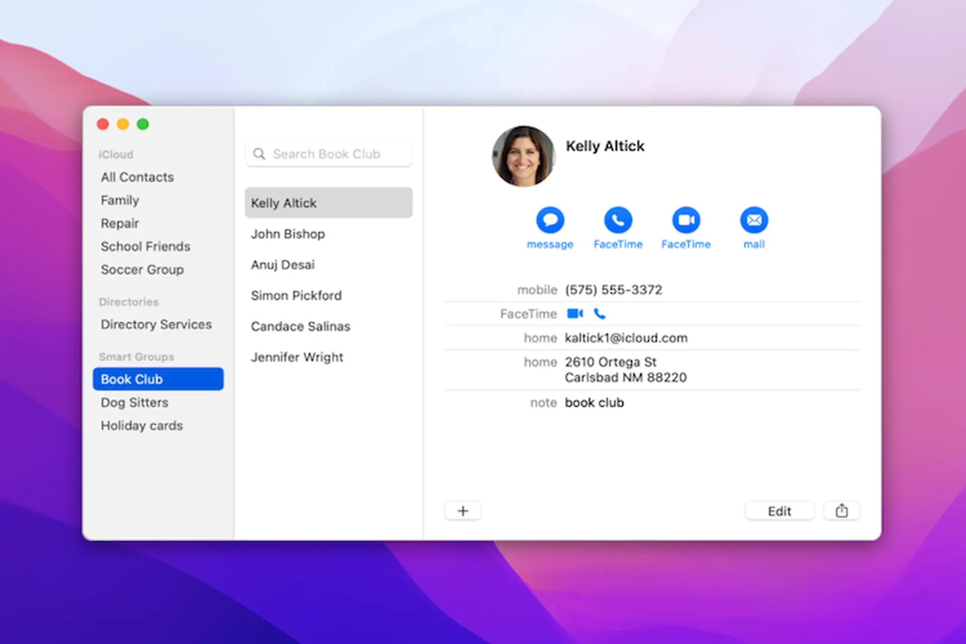 Chia sẻ liên hệ trong Danh bạ trên máy Mac: Hướng dẫn chi tiết cho người dùng macOS