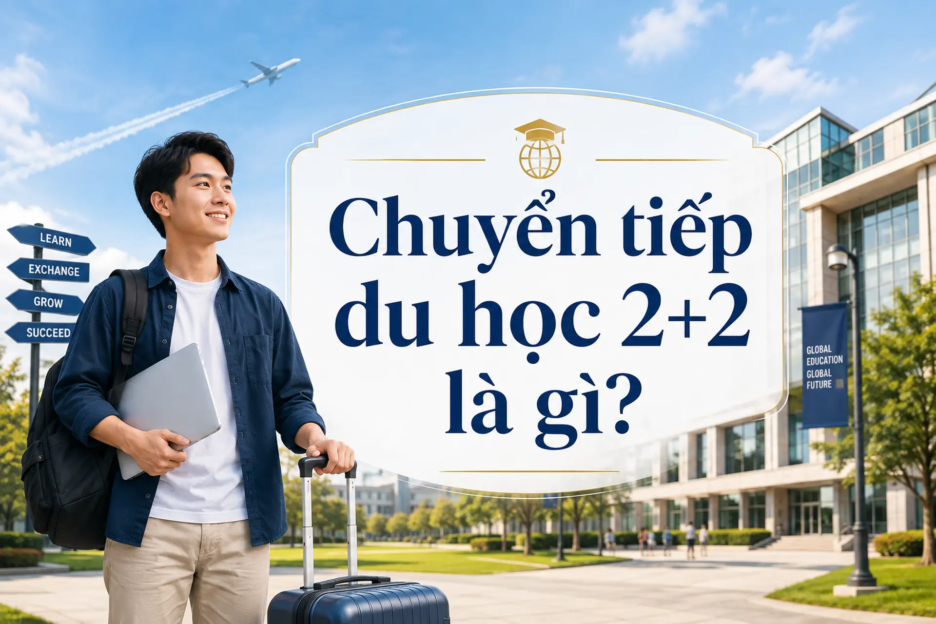 Chuyển tiếp du học 2+2 là gì? Điều kiện, ưu điểm và các trường đào tạo uy tín