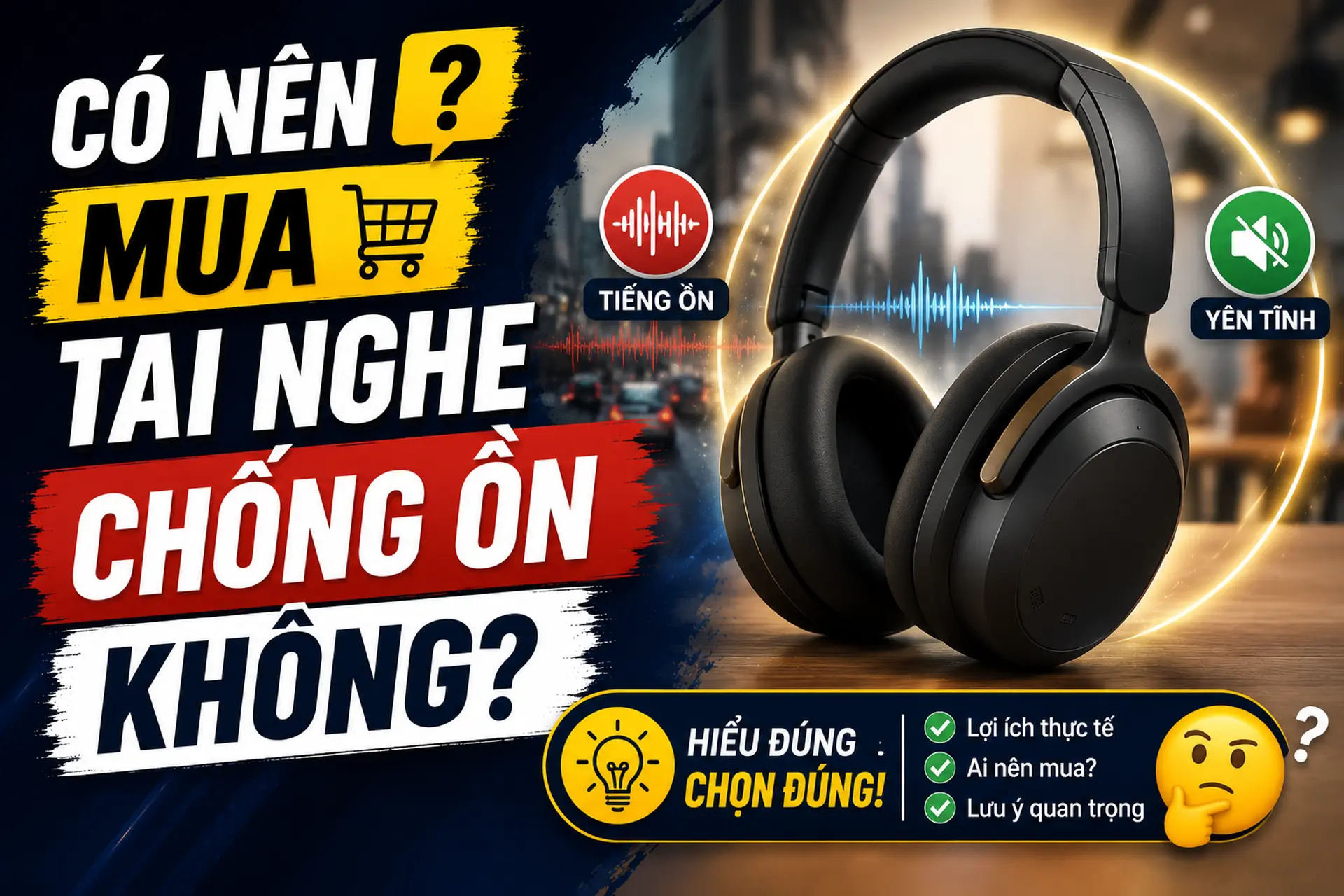 Có nên mua tai nghe chống ồn không? Những lý do khiến công nghệ này ngày càng được ưa chuộng