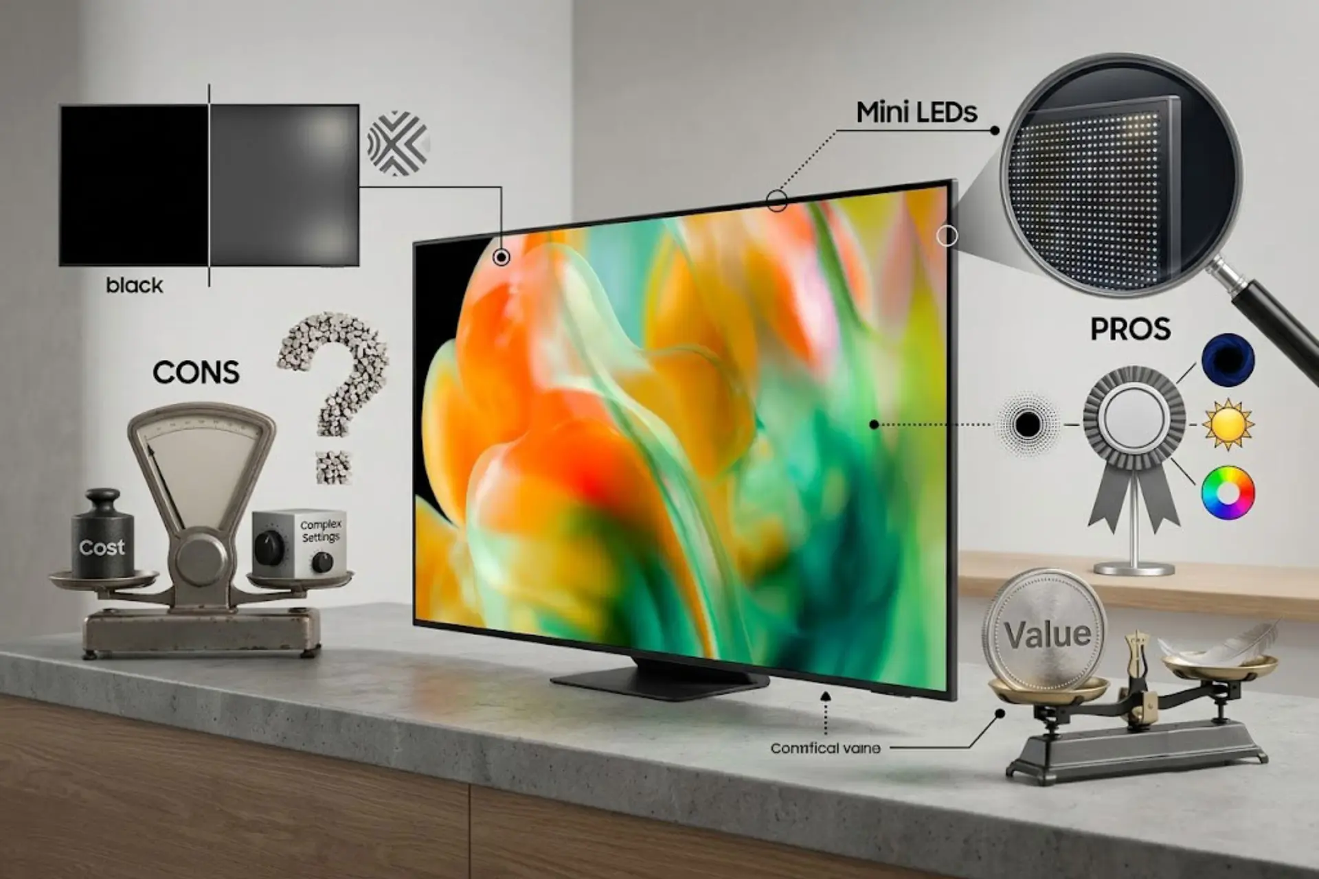 Có nên mua tivi Mini LED không? Ưu nhược điểm và cách chọn phù hợp với nhu cầu