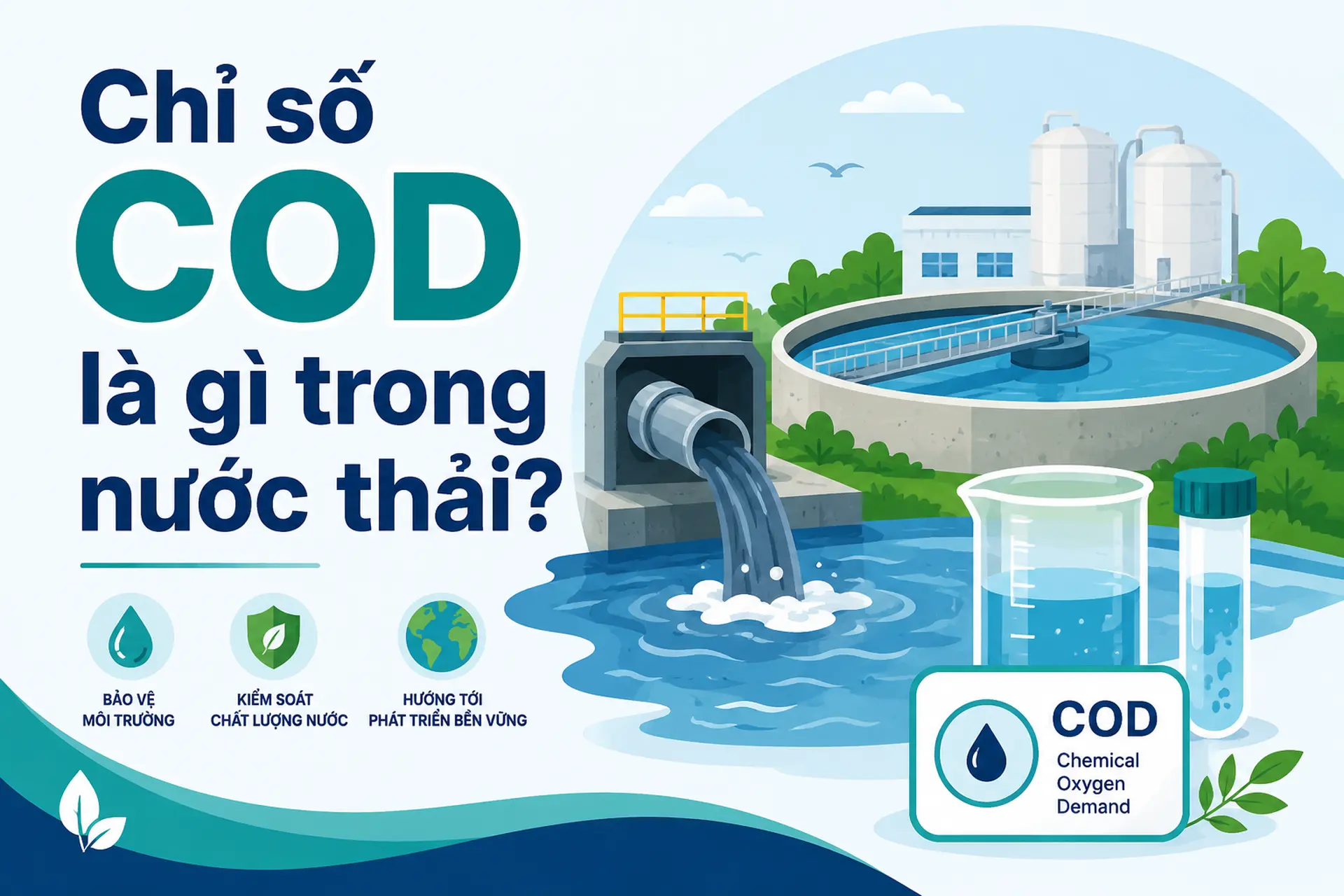 Chỉ số COD là gì trong nước thải? Khám phá các phương pháp làm giảm hàm lượng COD hiệu quả