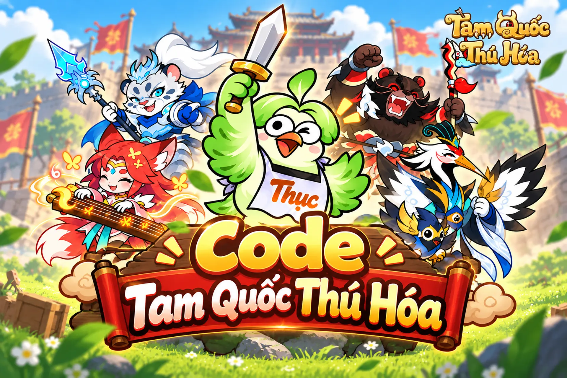Lưu ngay danh sách code Tam Quốc Thú Hóa mới tháng 10/2026 và cách nhập để nhận quà liền tay