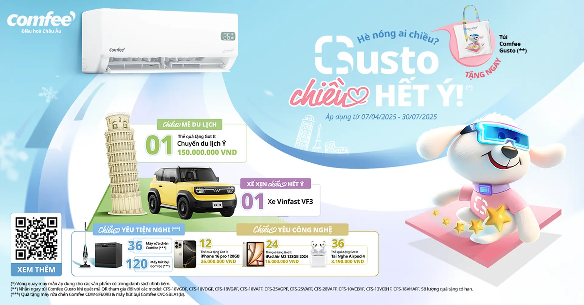 Hè nóng ai chiều? Gusto chiều hết ý. 