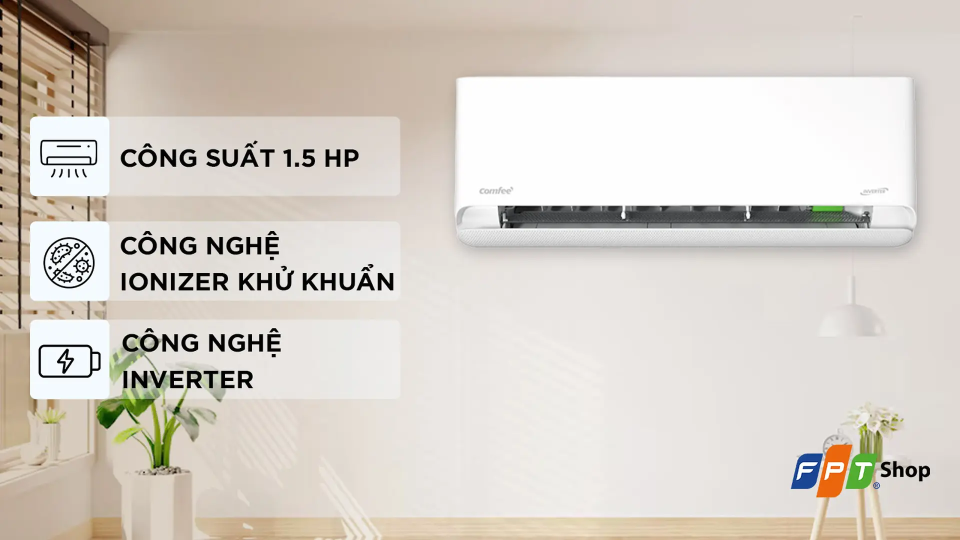 Comfee Inverter 1.5 HP CFS-13VCB1